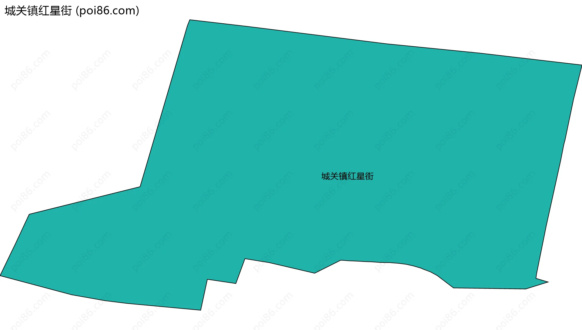 城关镇红星街边界地图