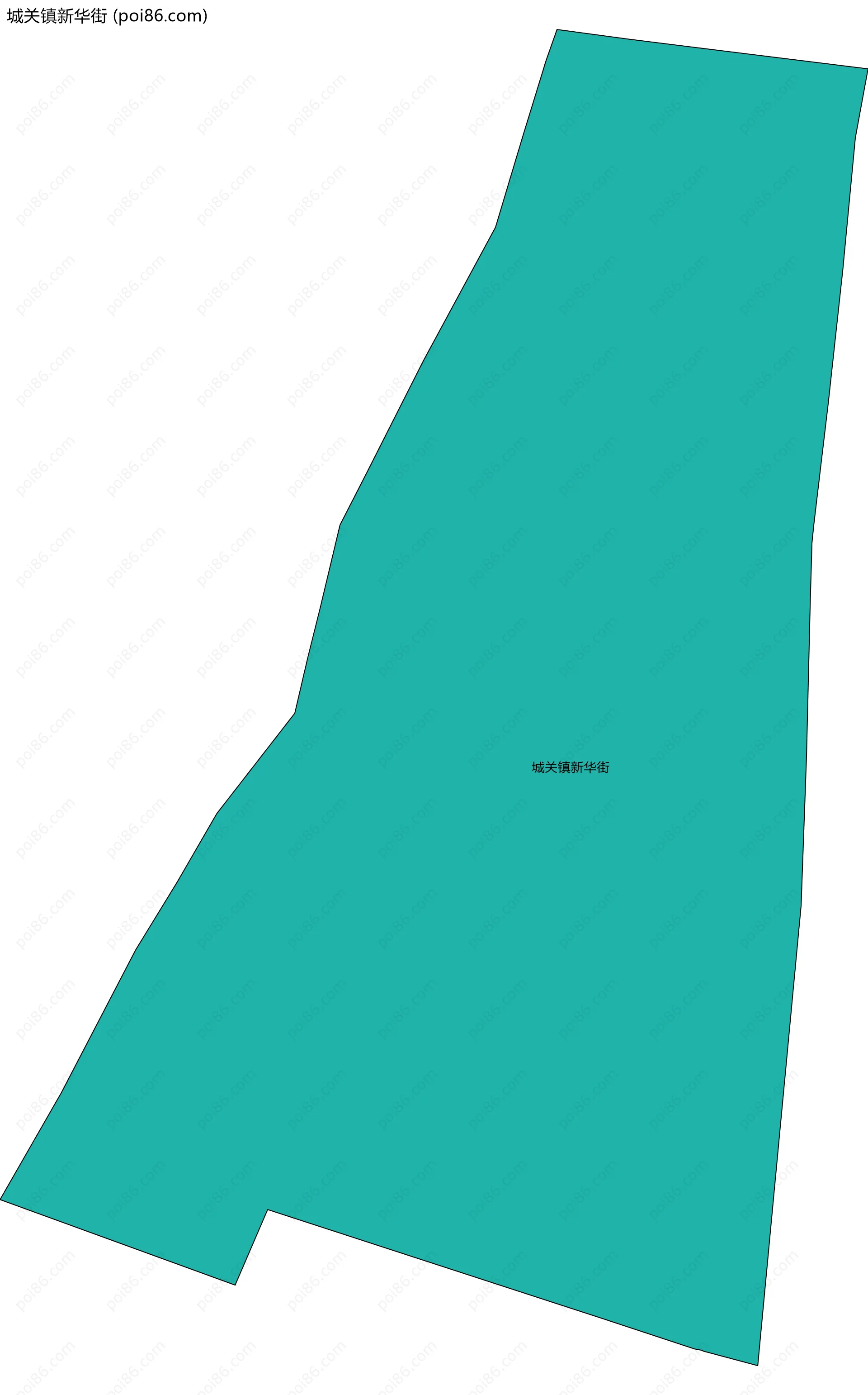 城关镇新华街边界地图