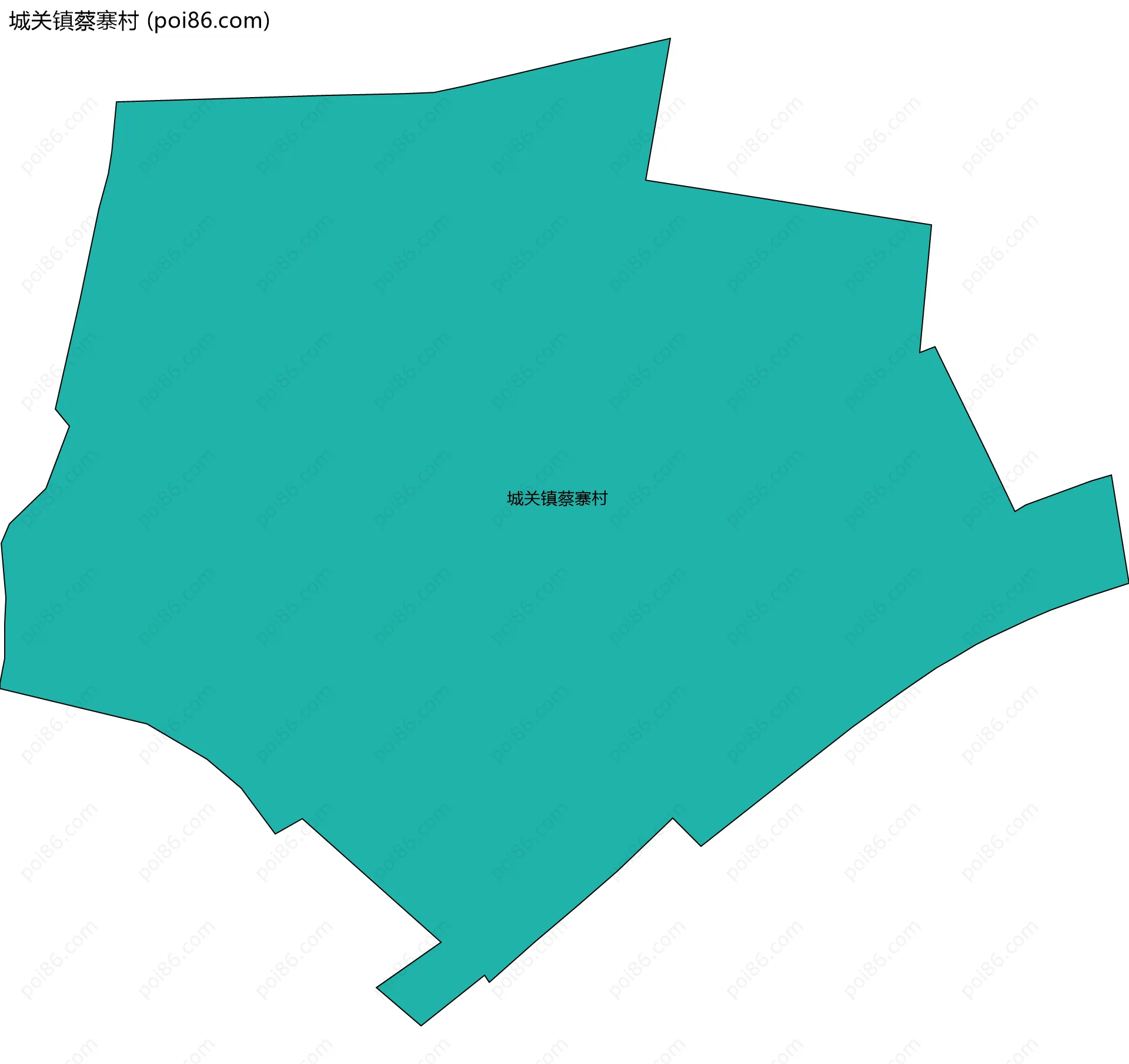 城关镇蔡寨村边界地图