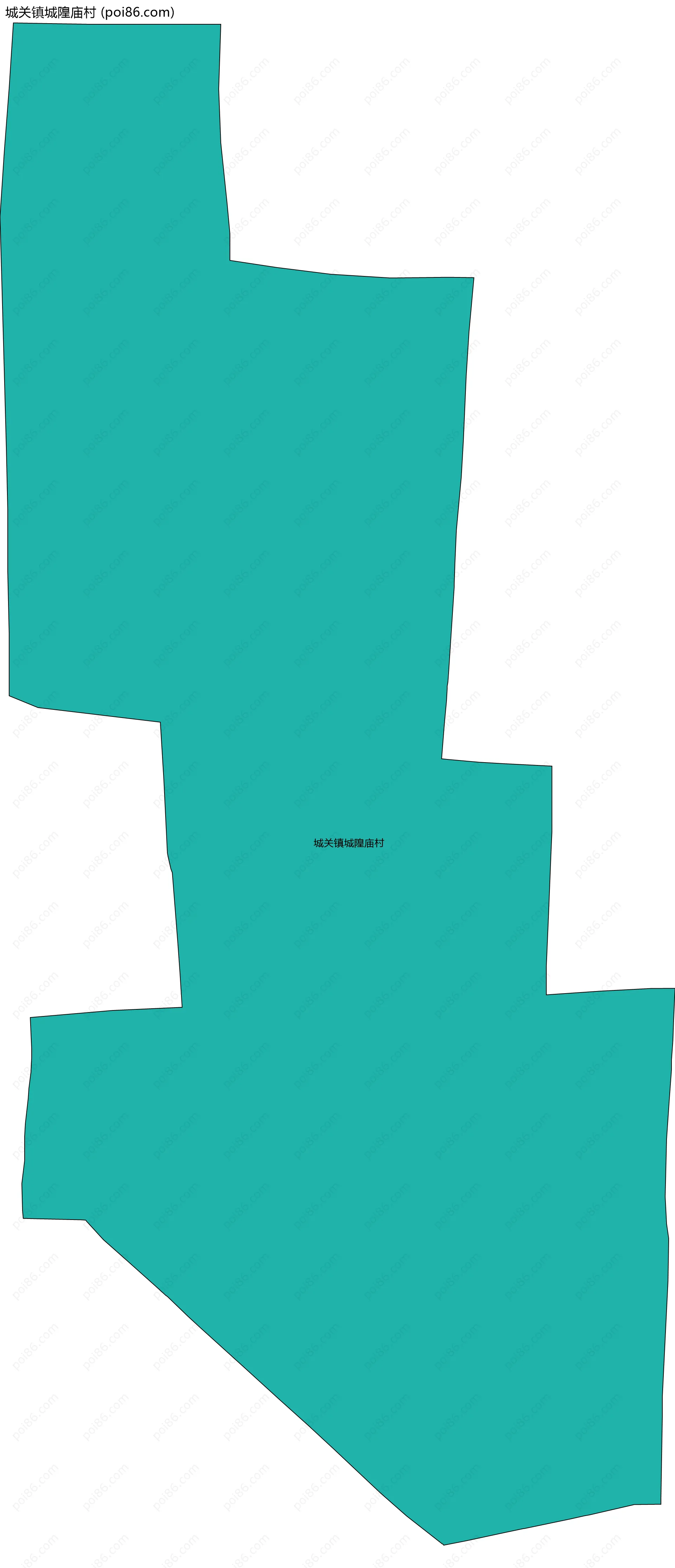 城关镇城隍庙村边界地图