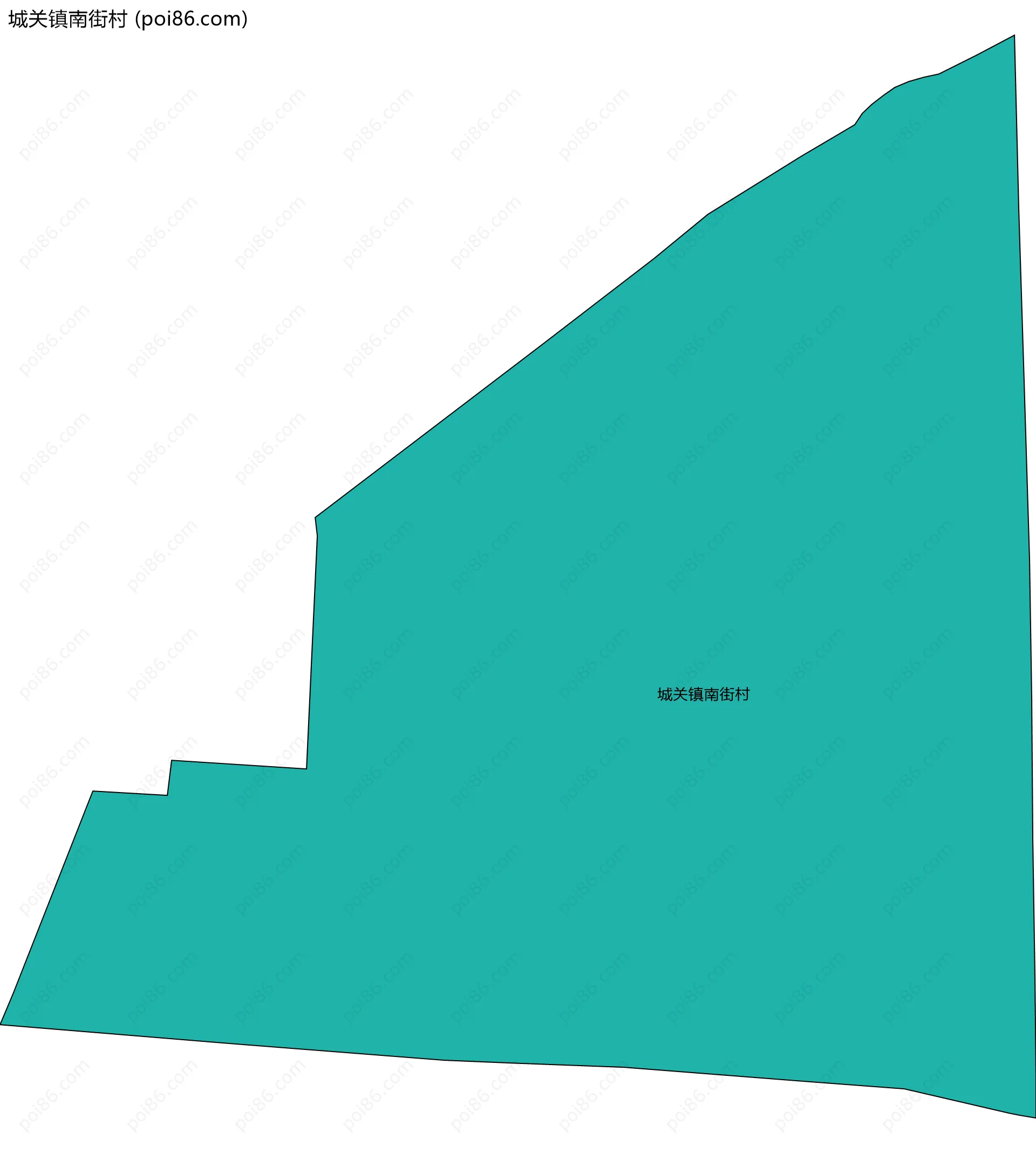城关镇南街村边界地图