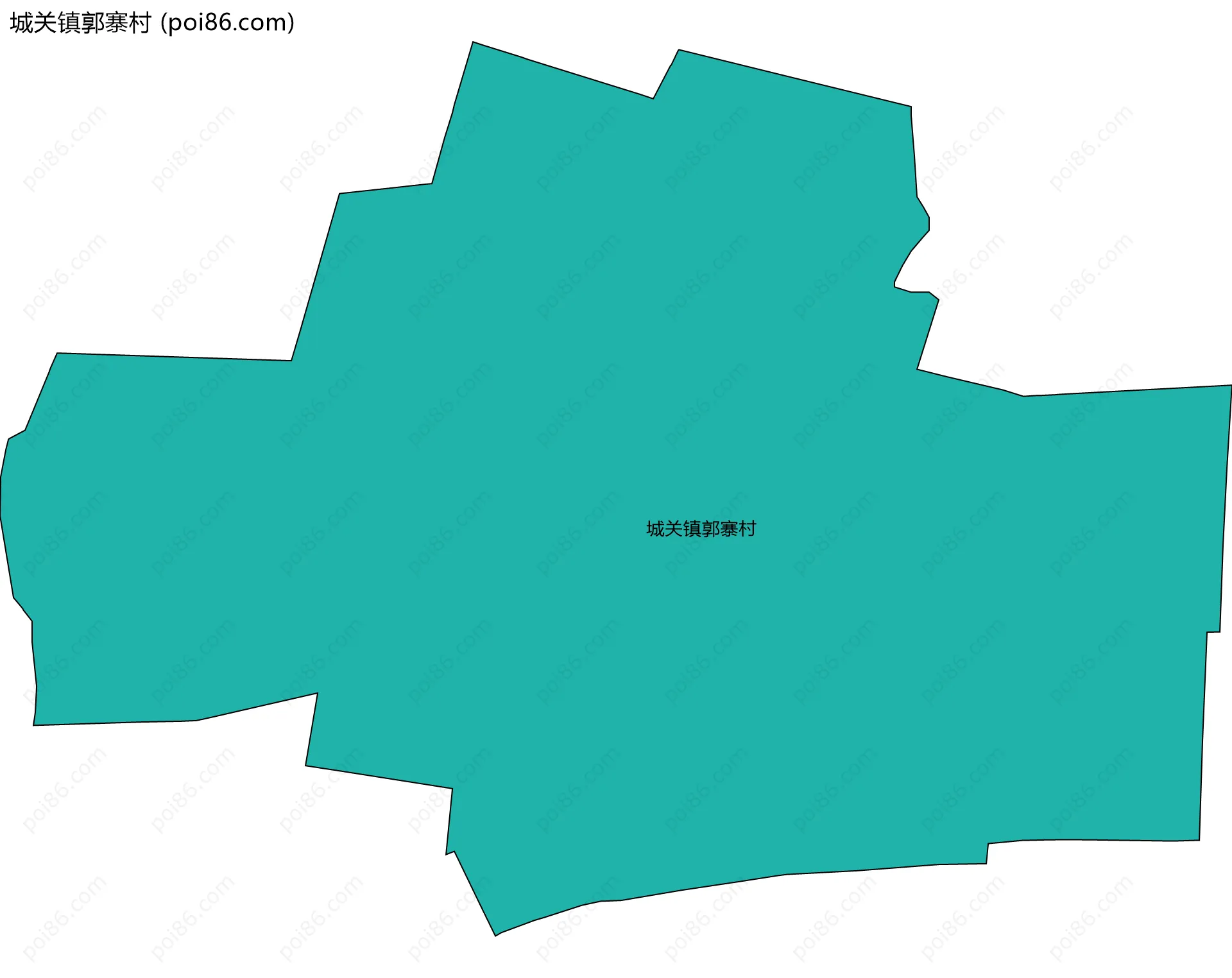 城关镇郭寨村边界地图
