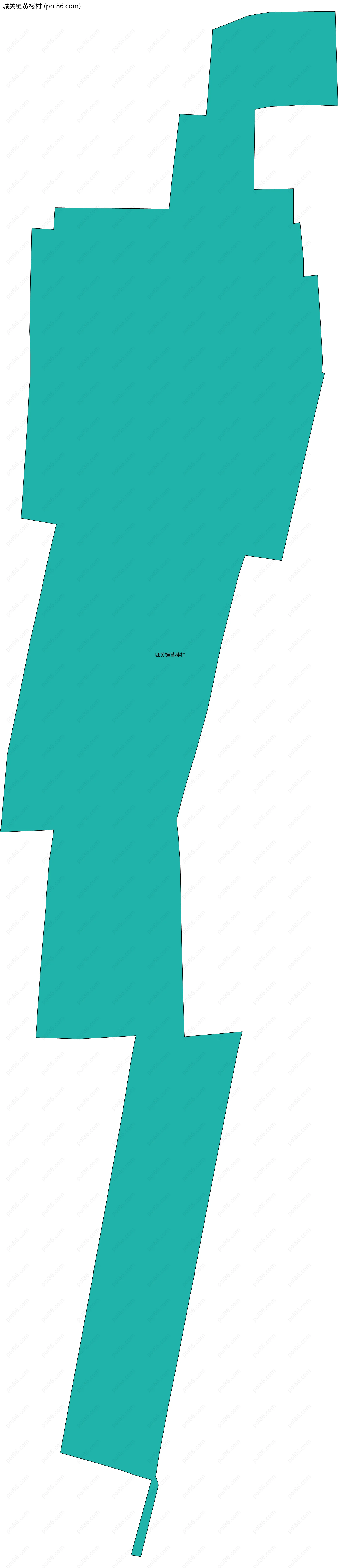 城关镇黄楼村边界地图