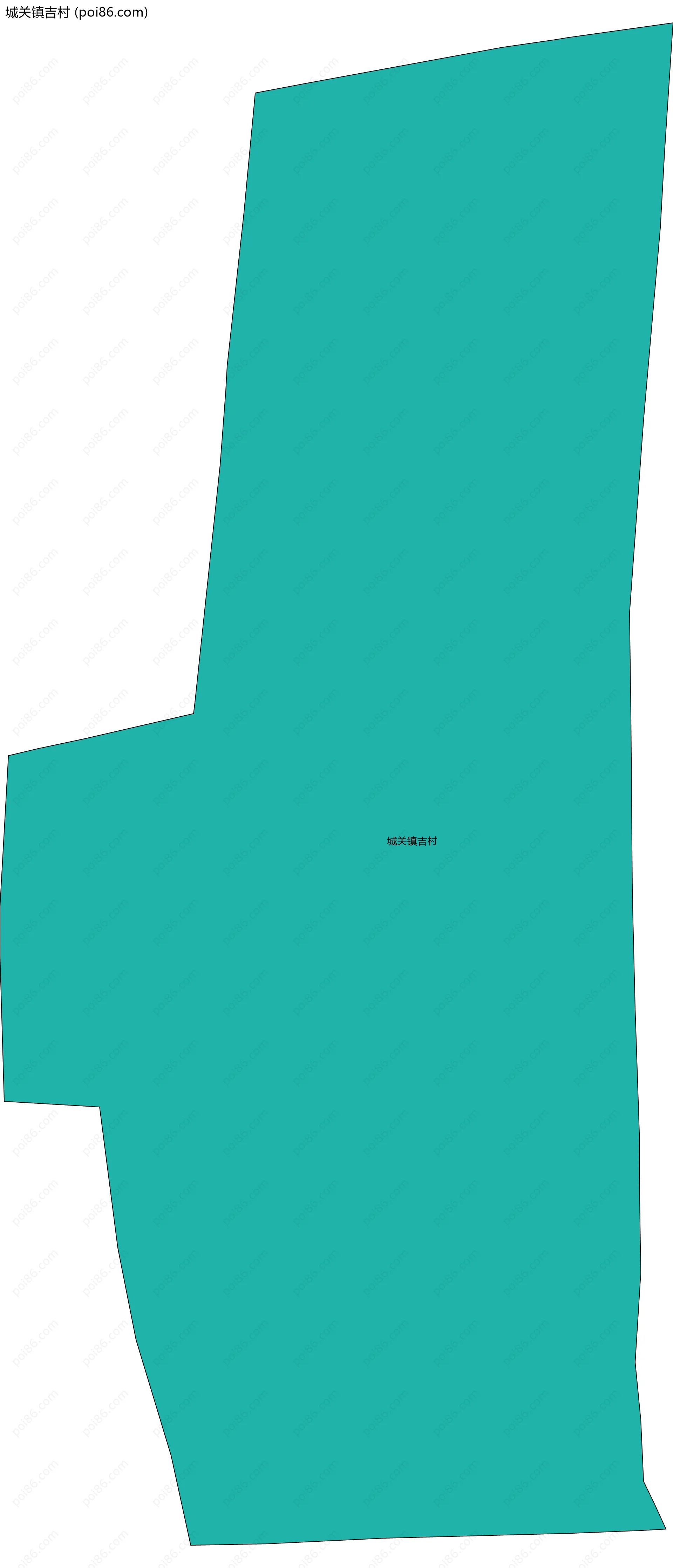 城关镇吉村边界地图