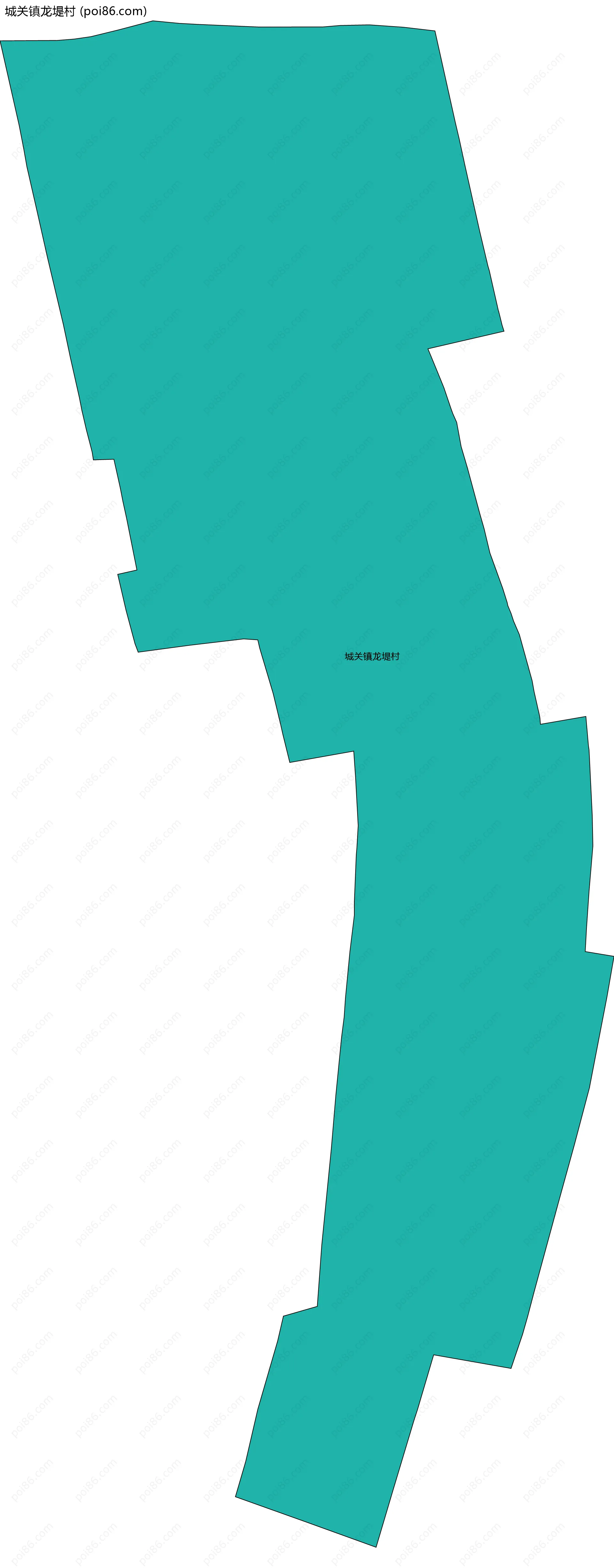 城关镇龙堤村边界地图