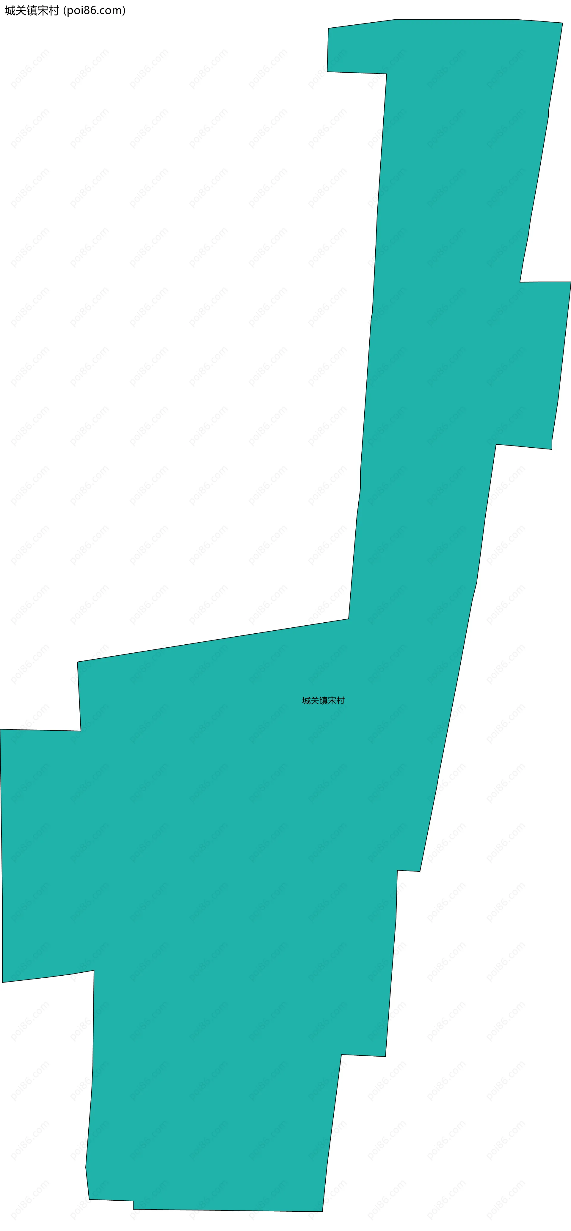 城关镇宋村边界地图