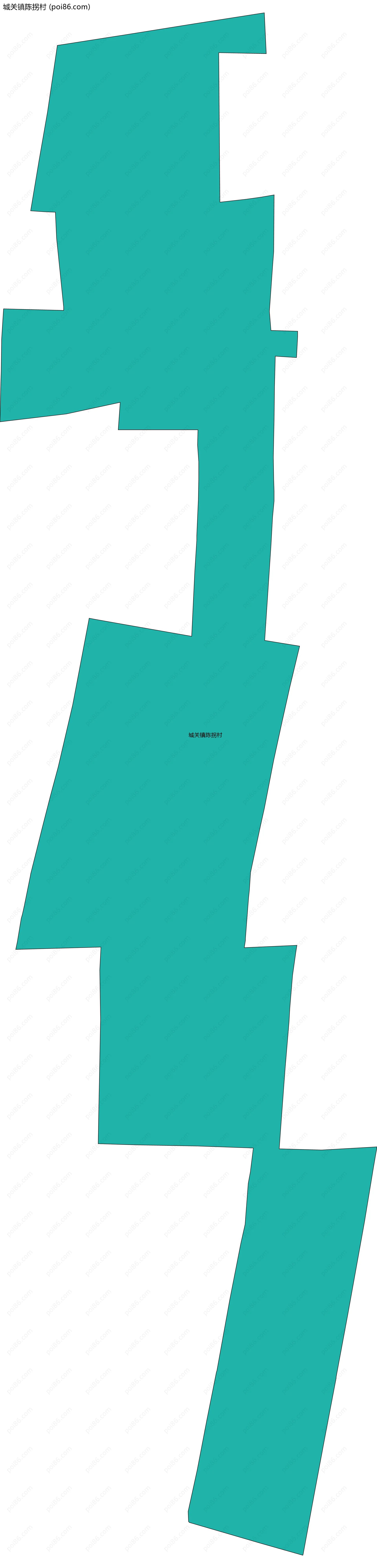 城关镇陈拐村边界地图