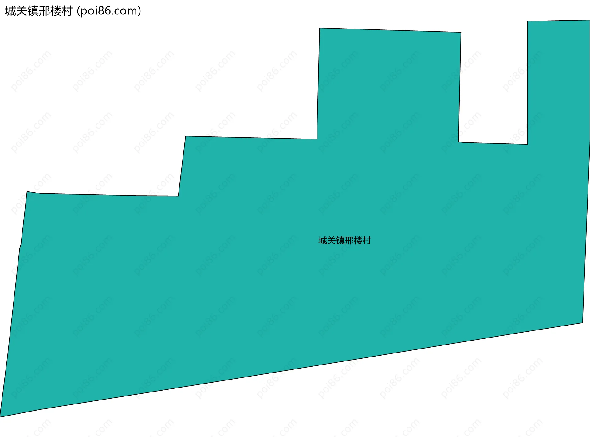 城关镇邢楼村边界地图