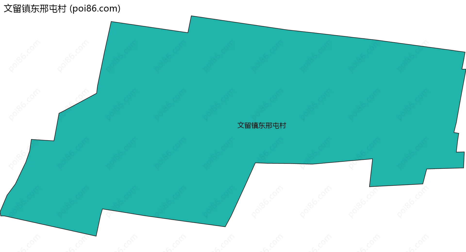 文留镇东邢屯村边界地图
