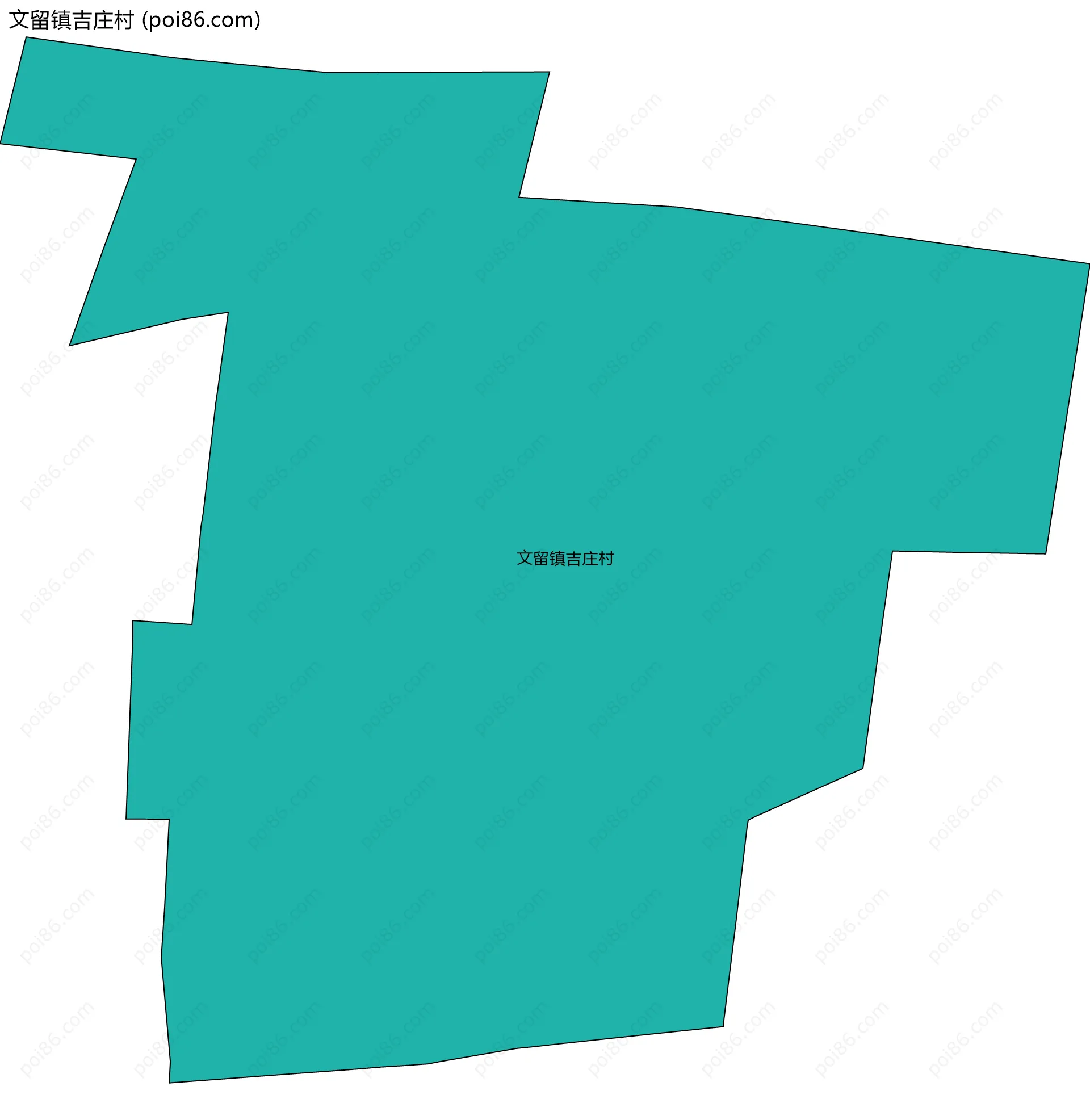 文留镇吉庄村边界地图
