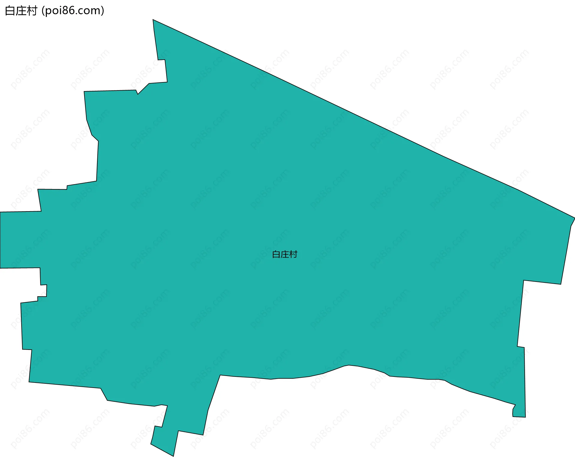 白庄村边界地图