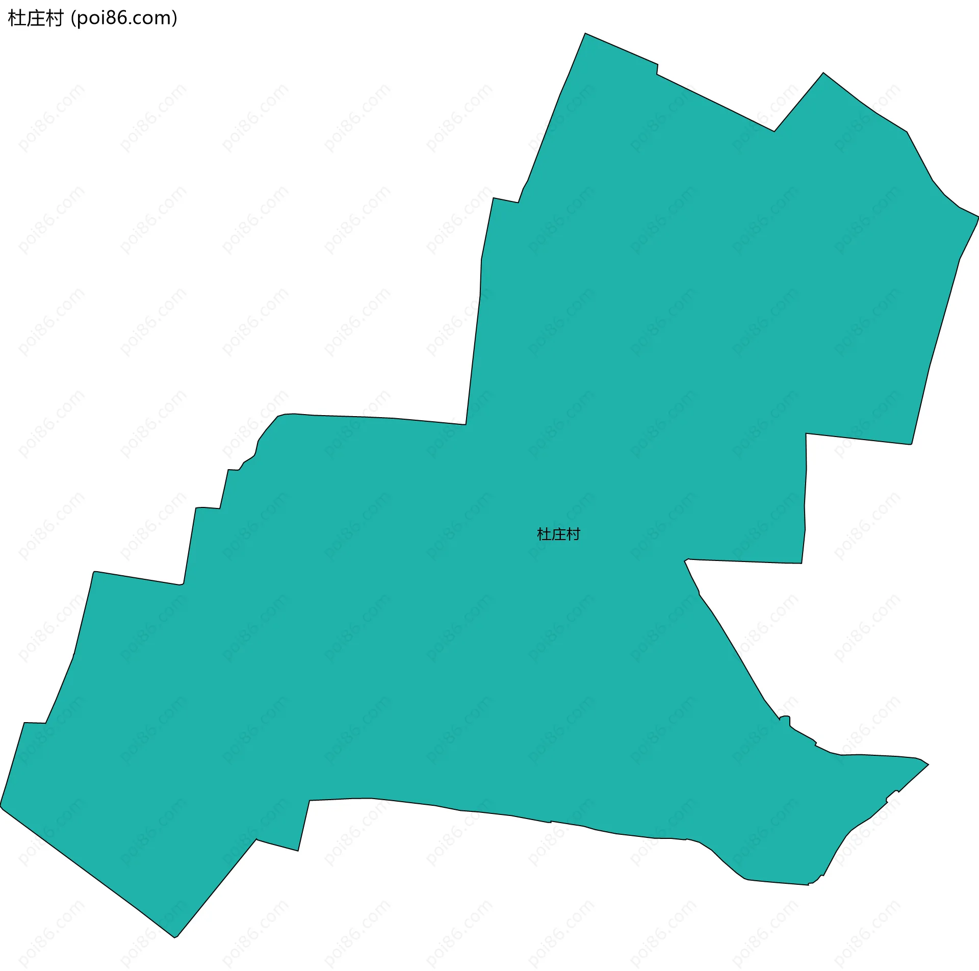 杜庄村边界地图