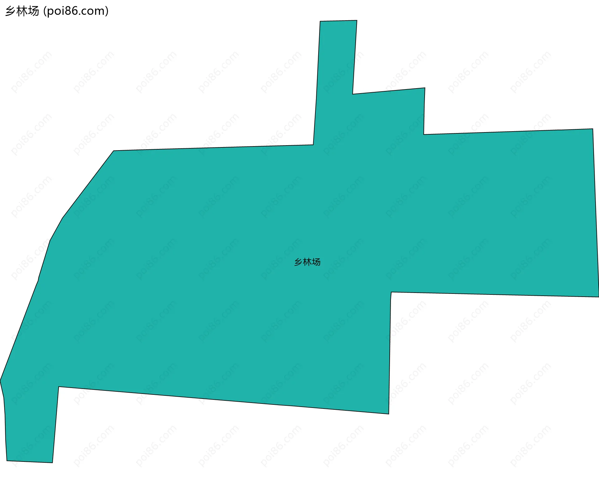 乡林场边界地图