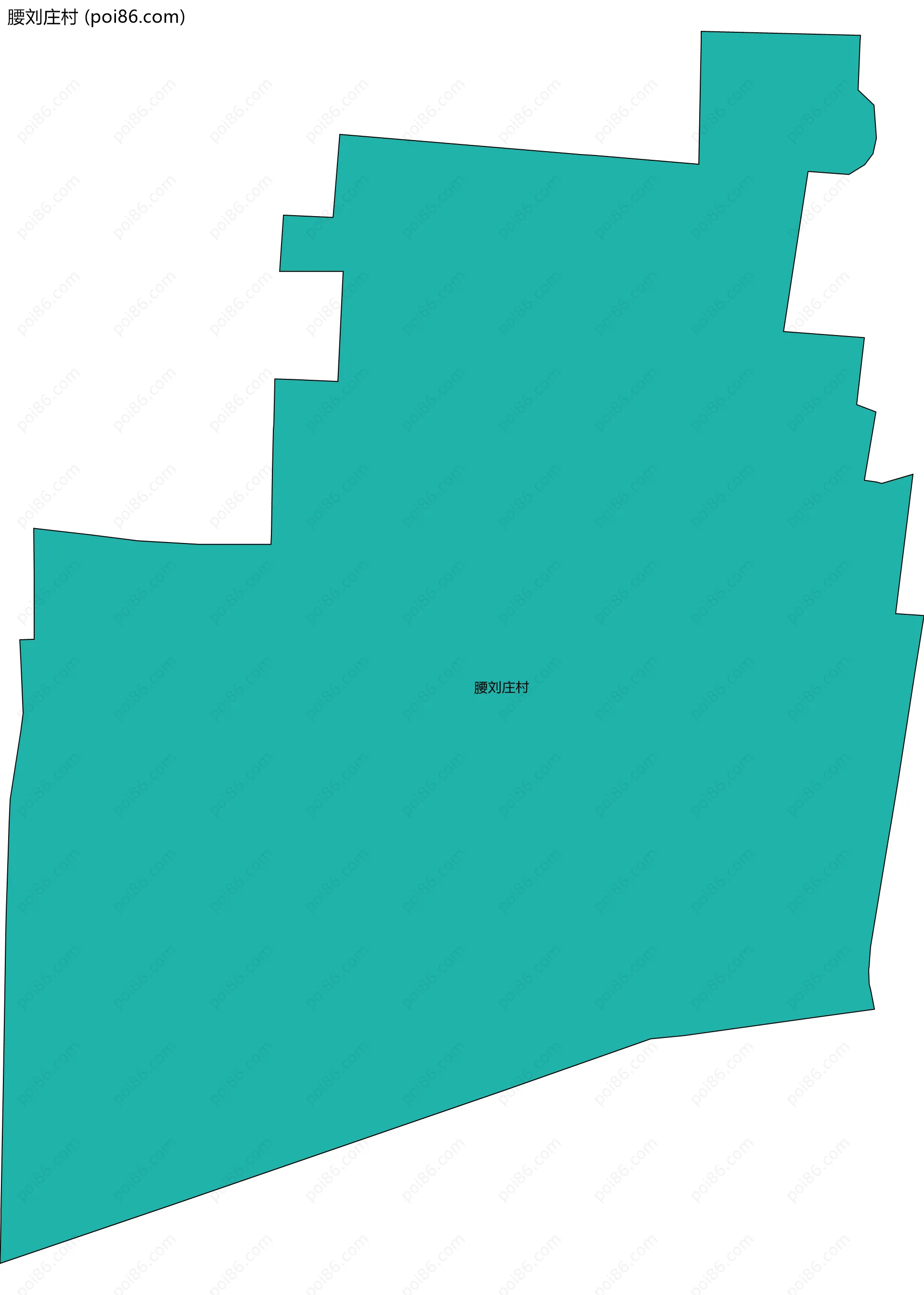 腰刘庄村边界地图