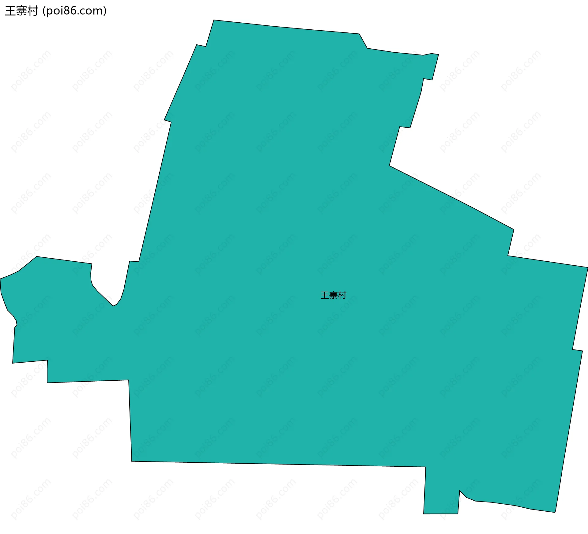 王寨村边界地图