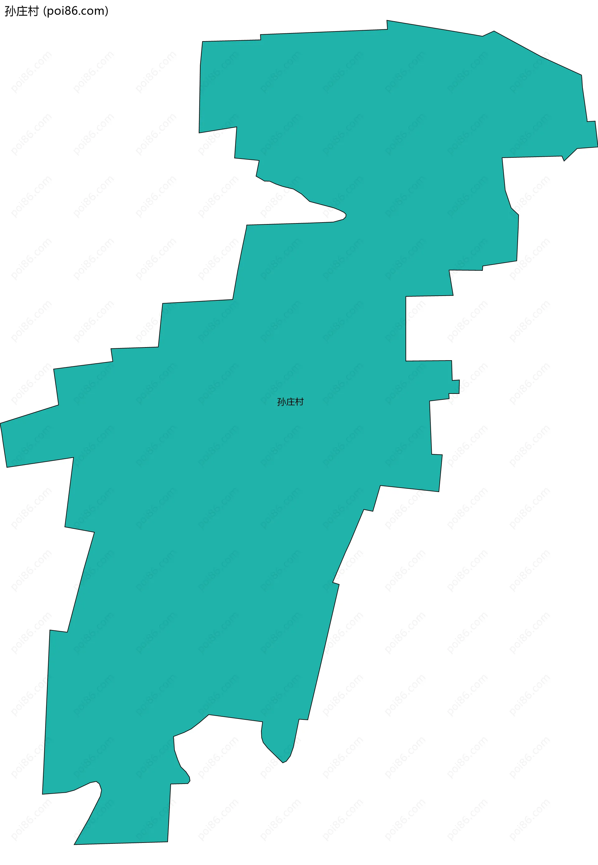 孙庄村边界地图
