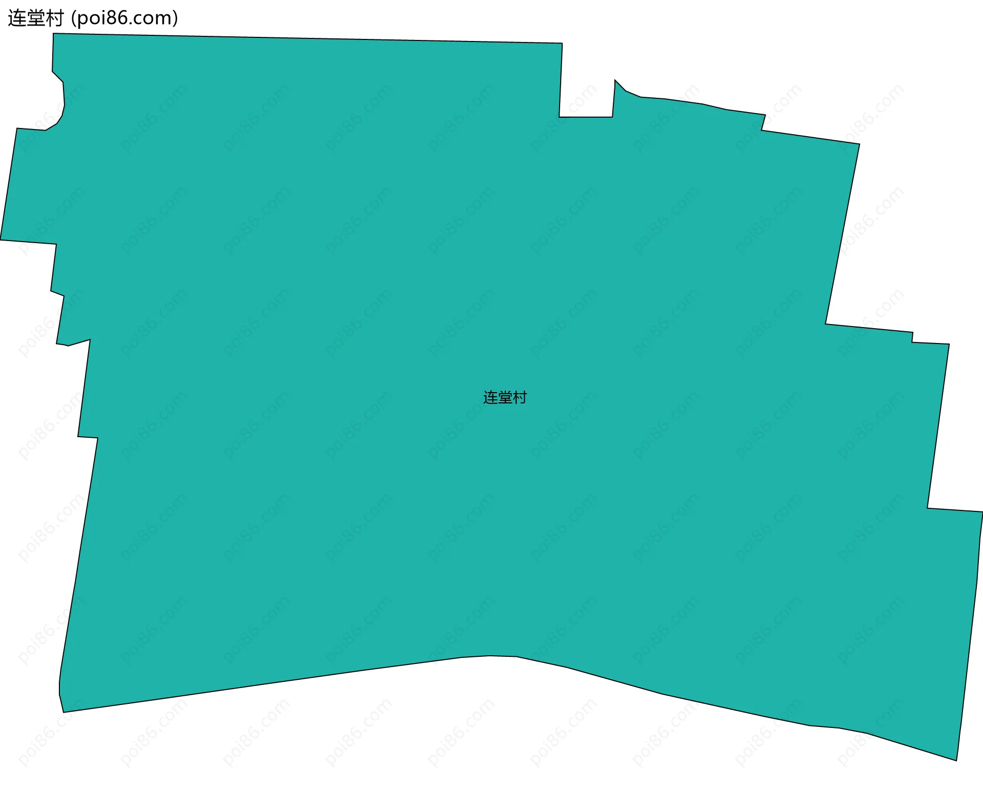 连堂村边界地图
