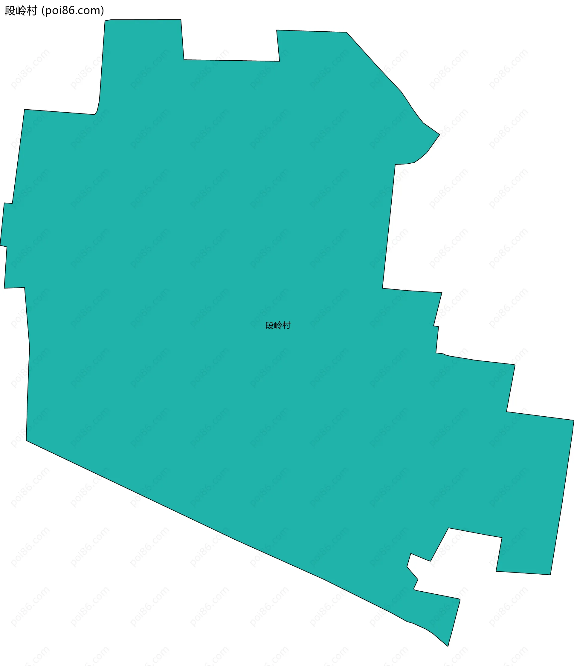 段岭村边界地图