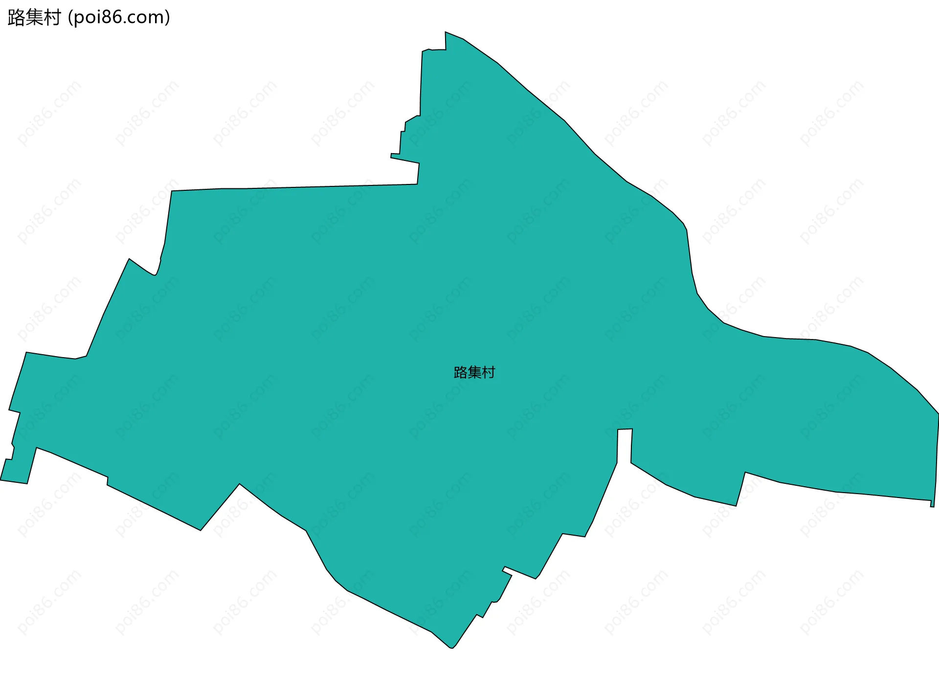 路集村边界地图