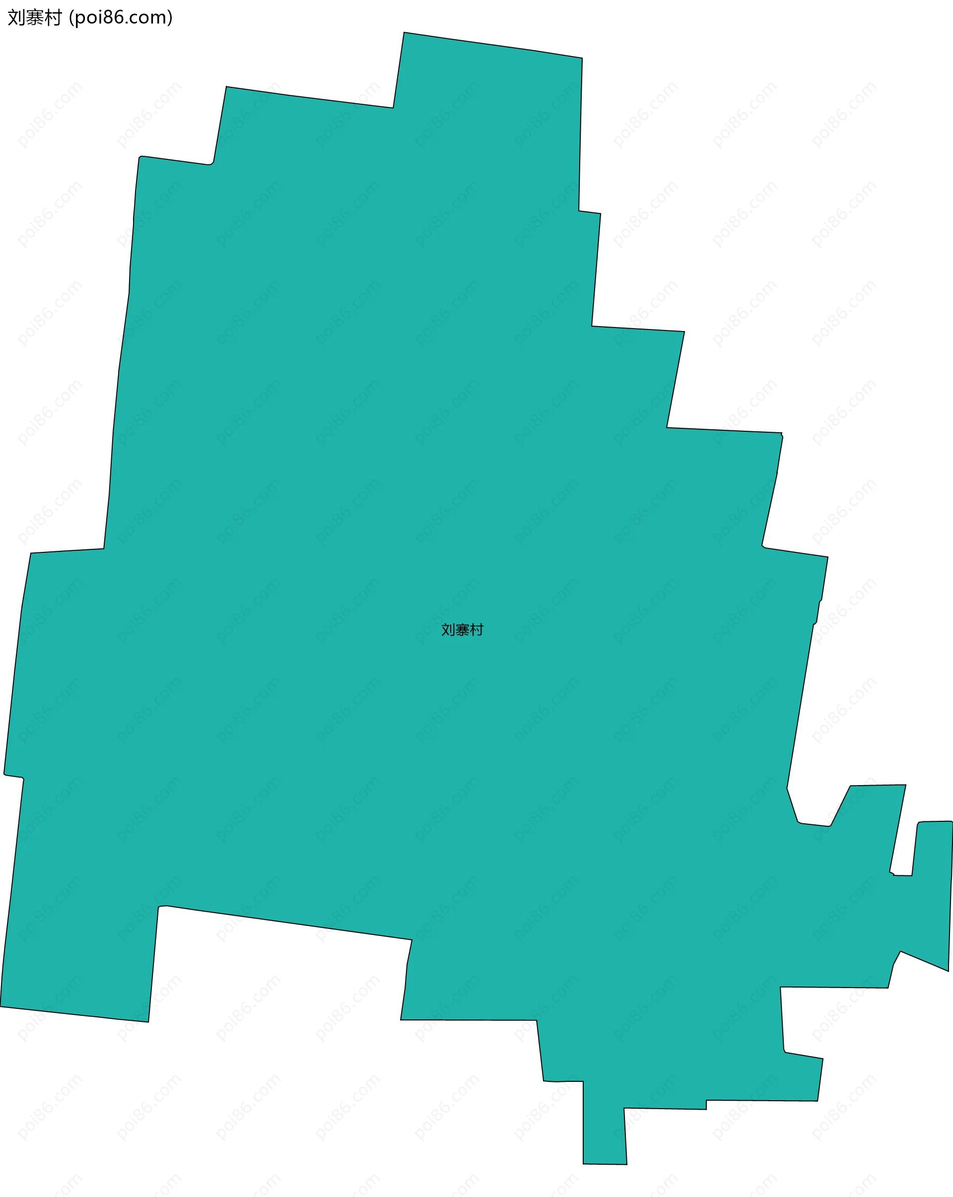 刘寨村边界地图