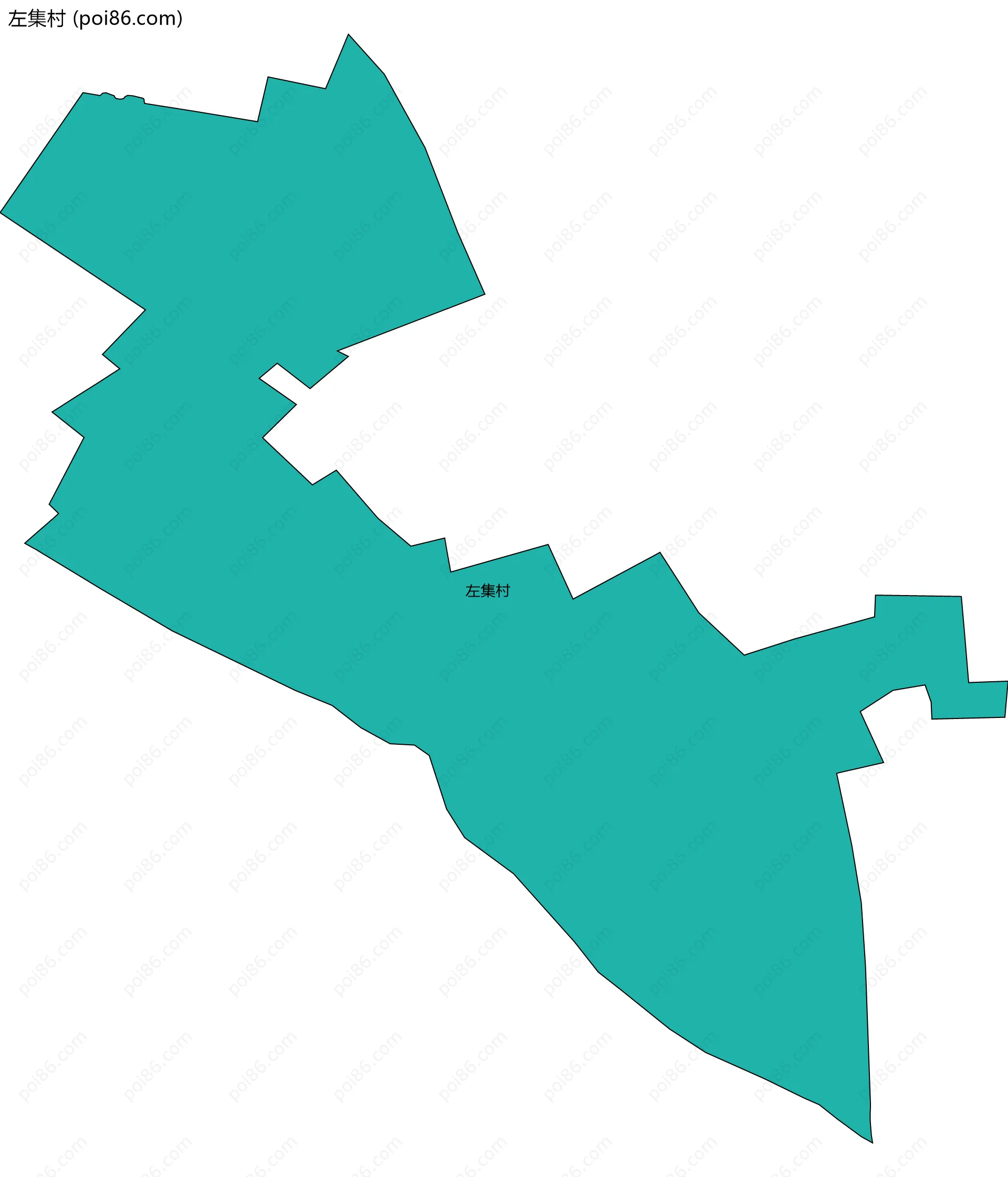 左集村边界地图