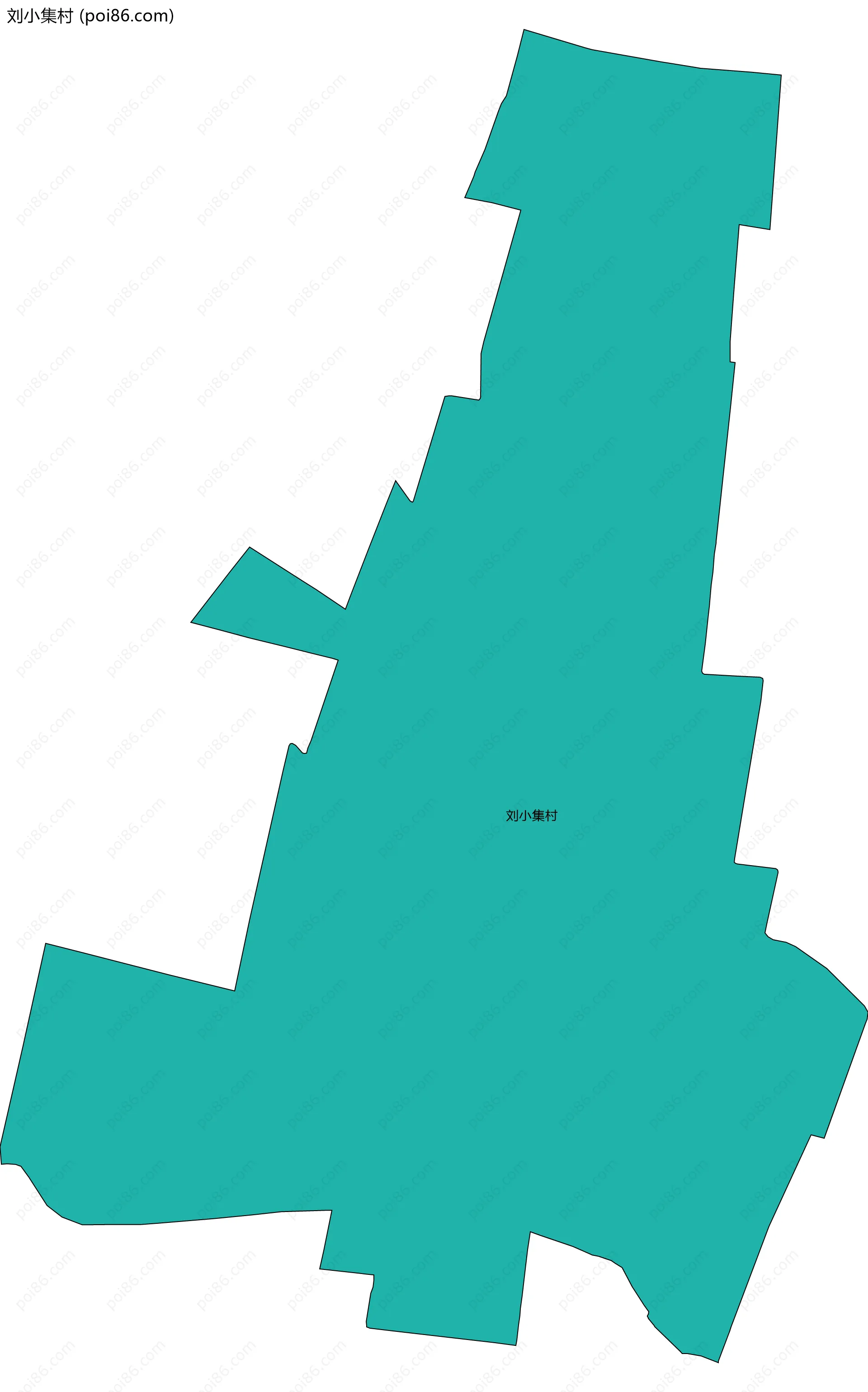 刘小集村边界地图