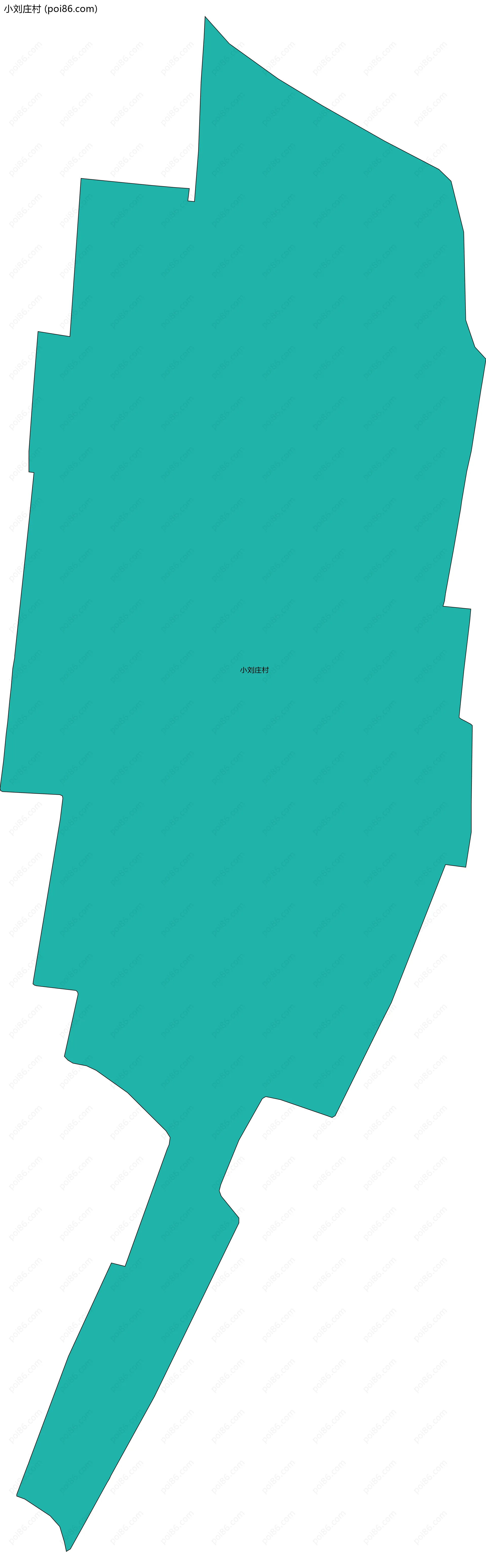 小刘庄村边界地图