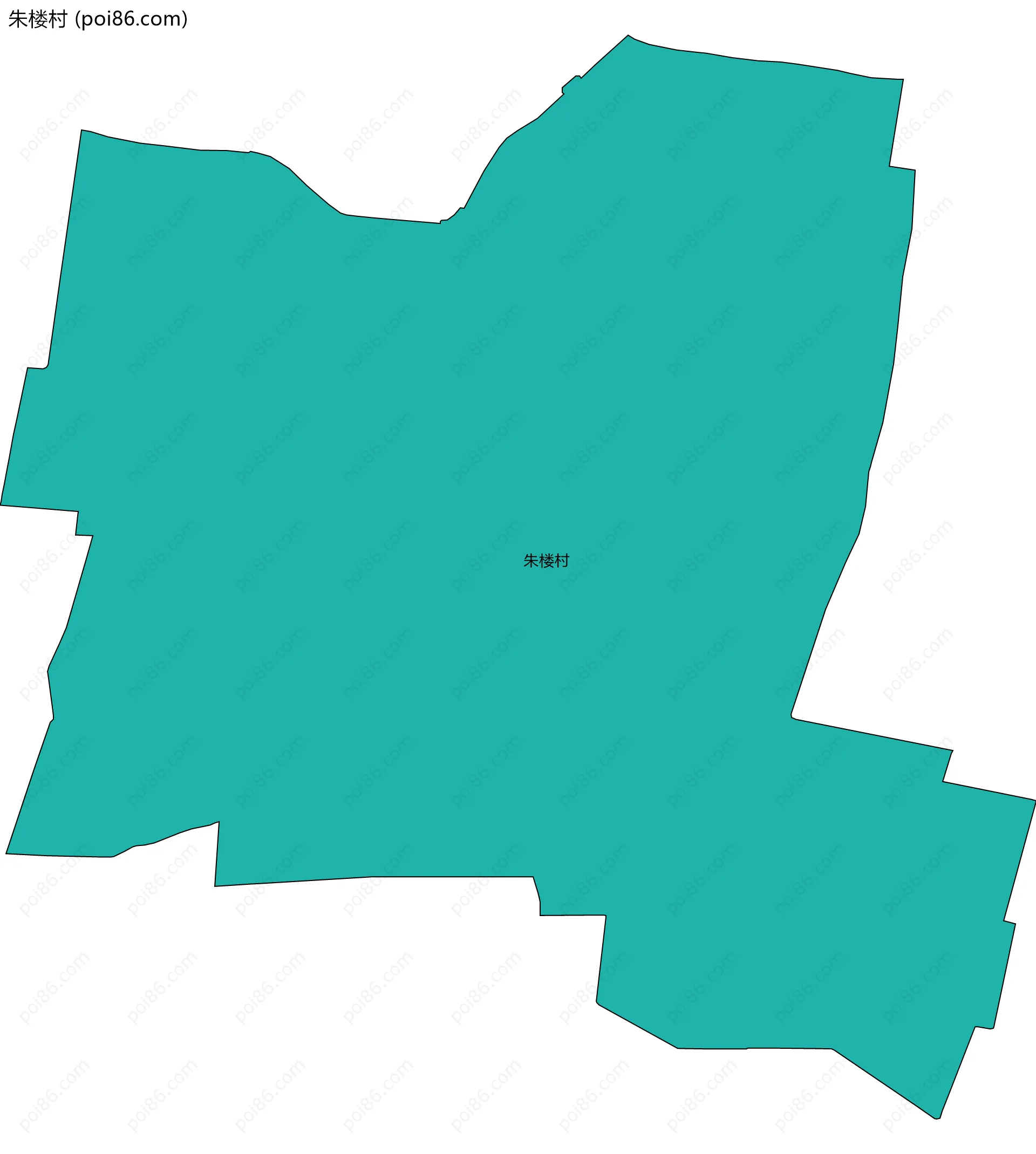 朱楼村边界地图