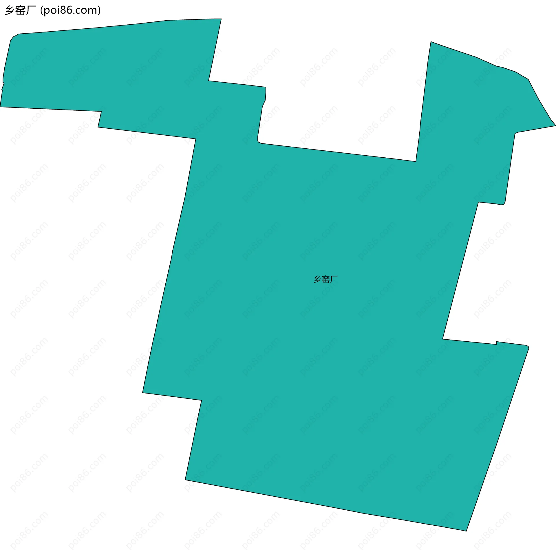 乡窑厂边界地图