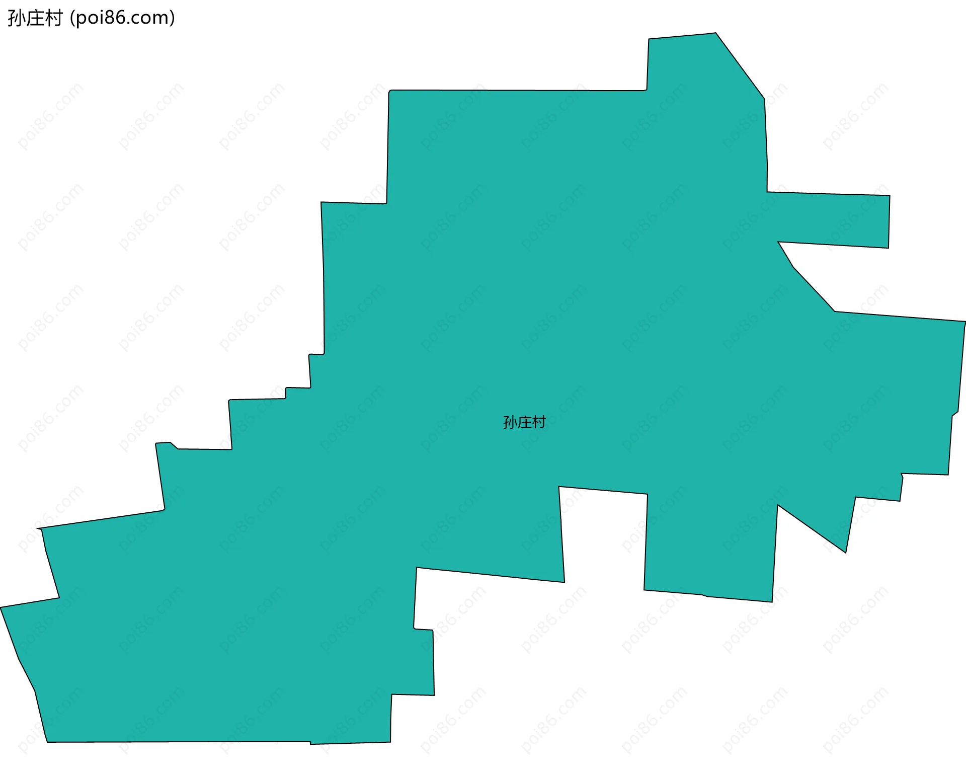 孙庄村边界地图