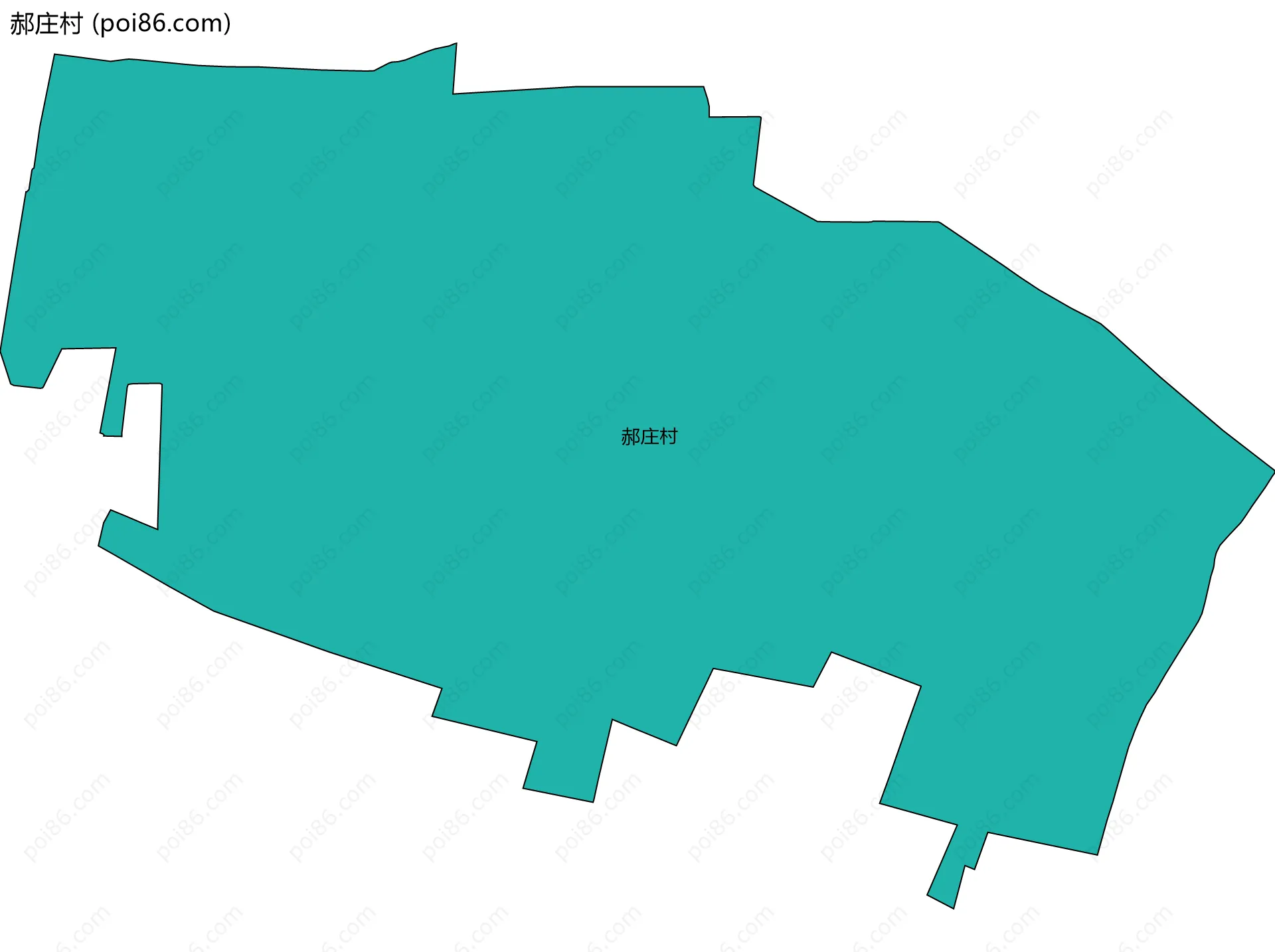 郝庄村边界地图