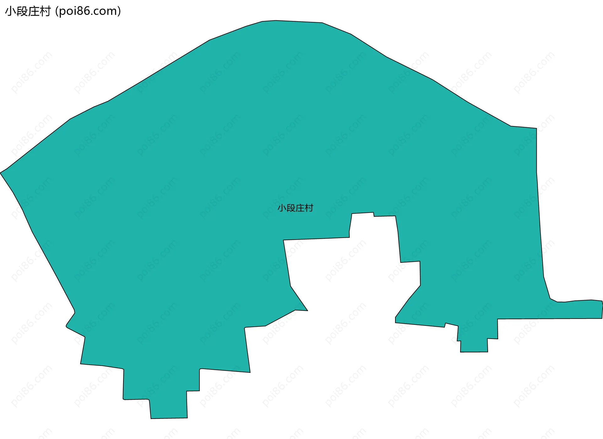 小段庄村边界地图