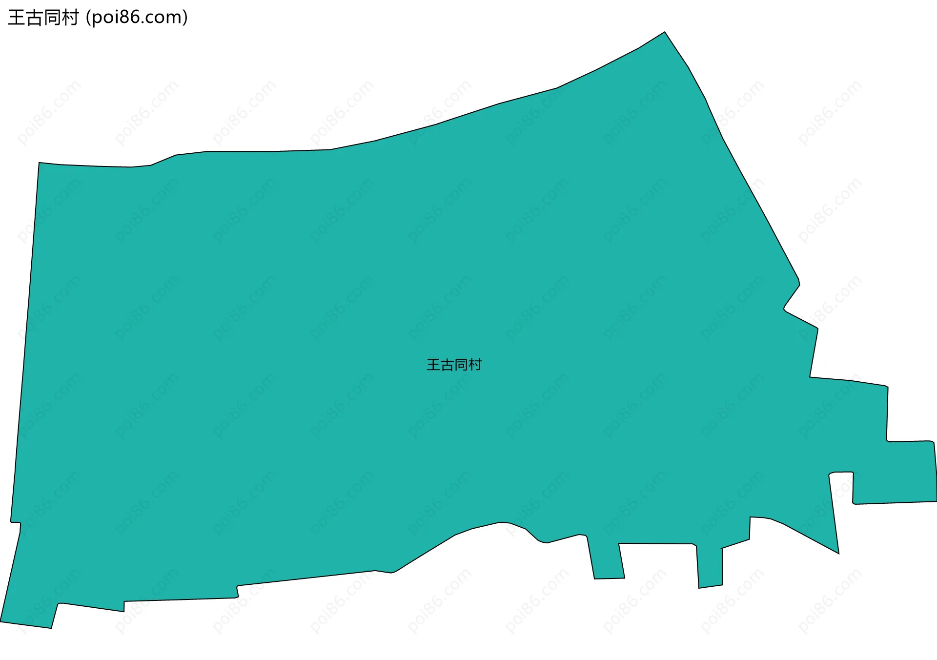 王古同村边界地图