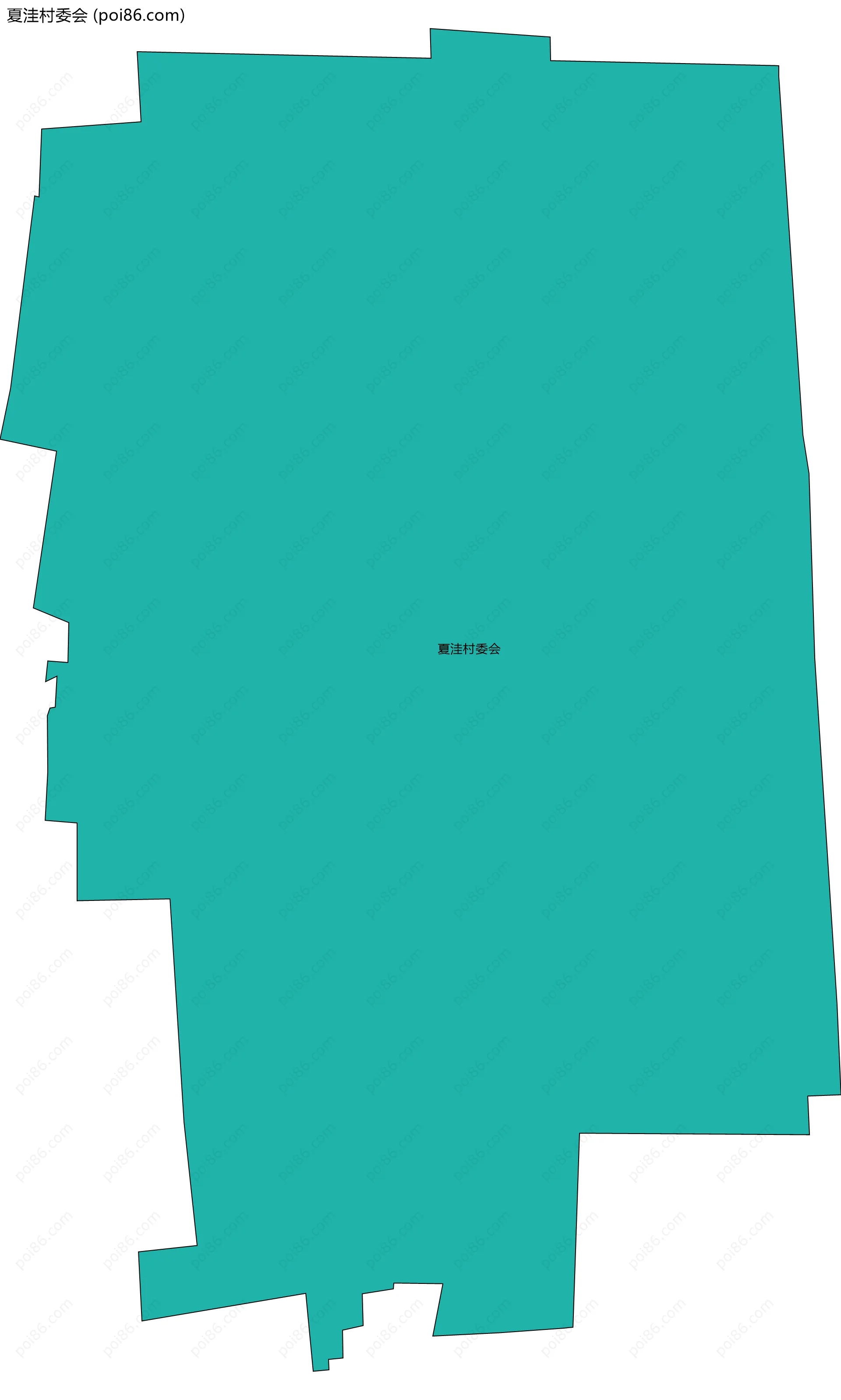 夏洼村委会边界地图