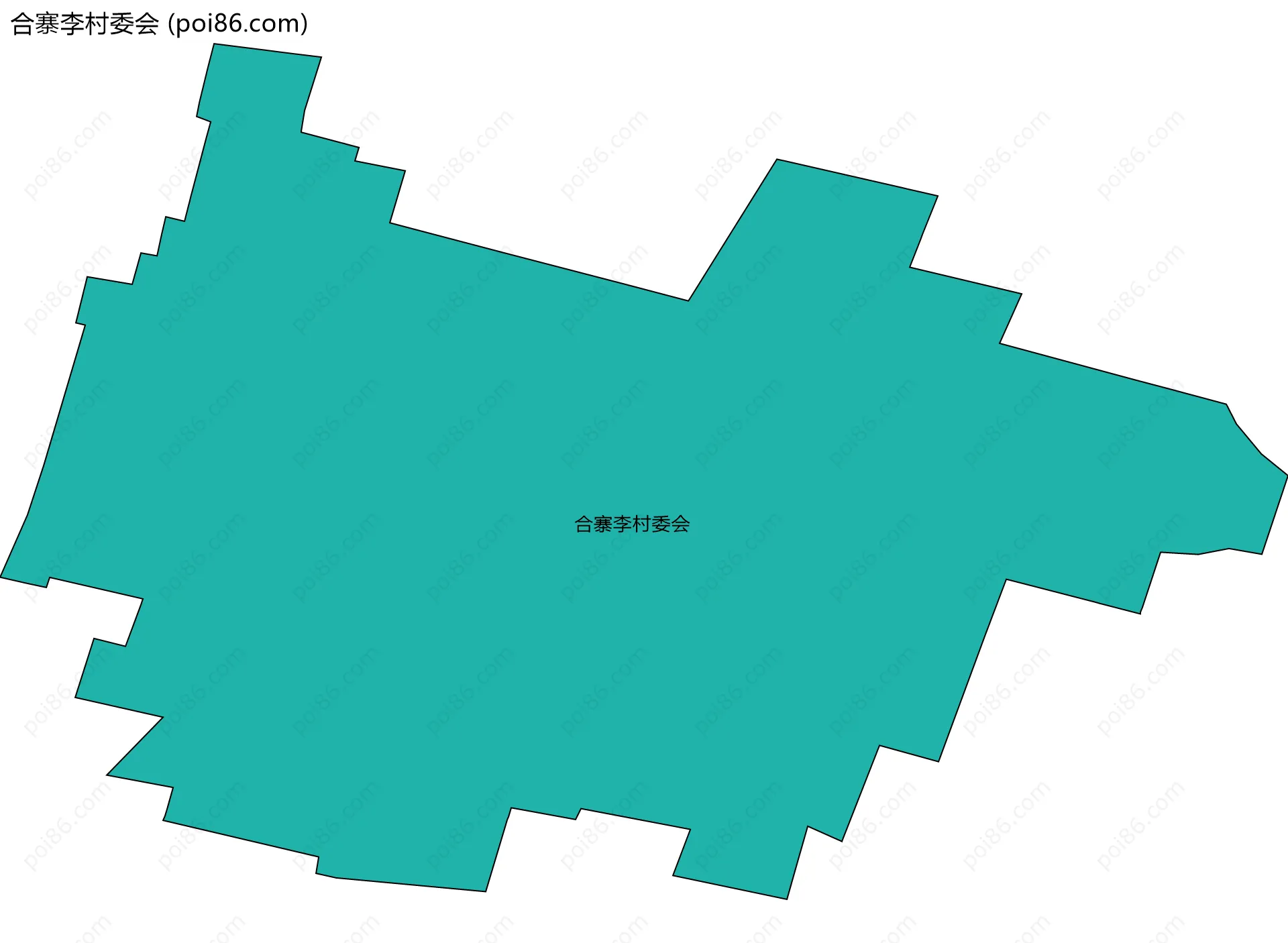 合寨李村委会边界地图