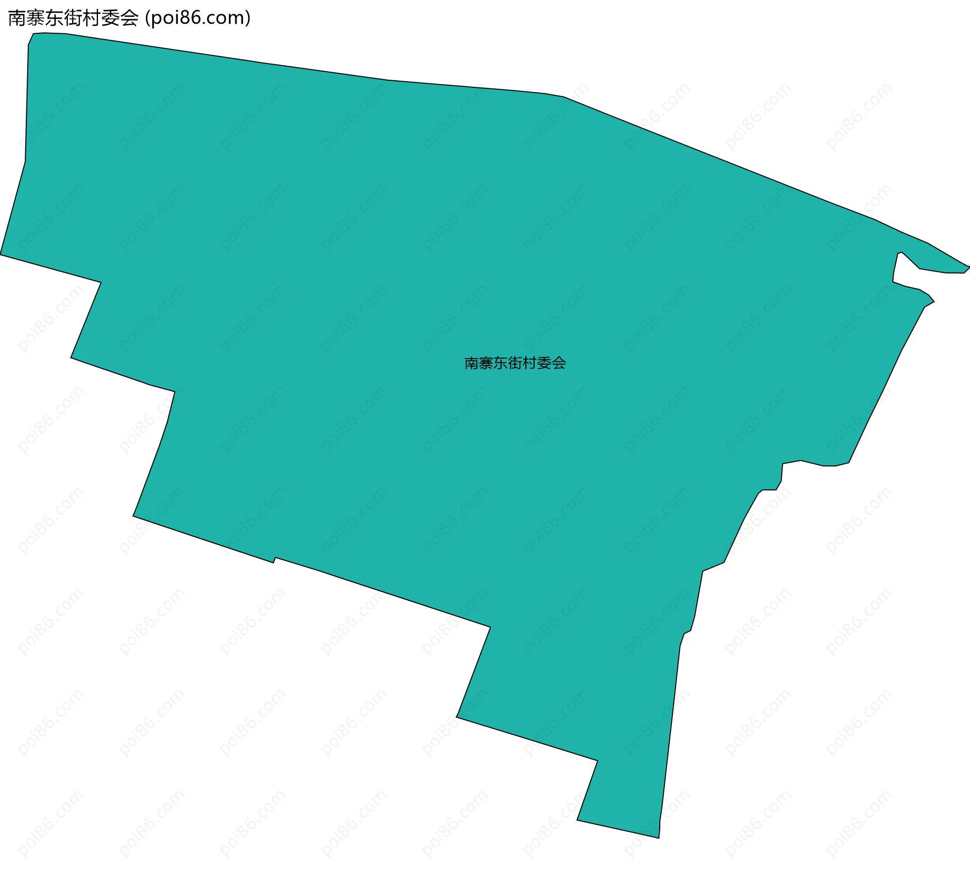 南寨东街村委会边界地图