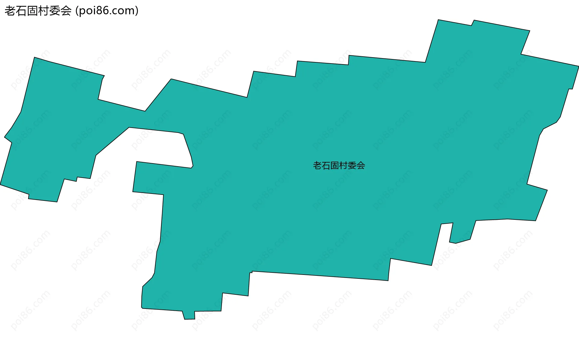 老石固村委会边界地图