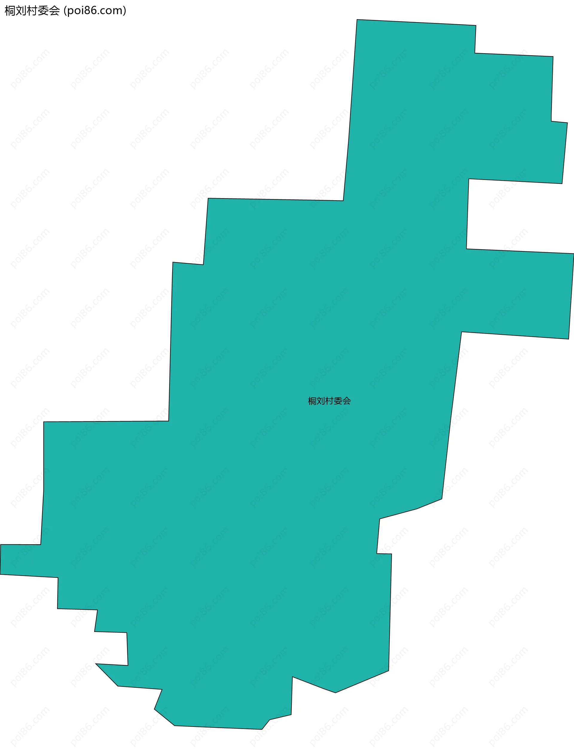 桐刘村委会边界地图
