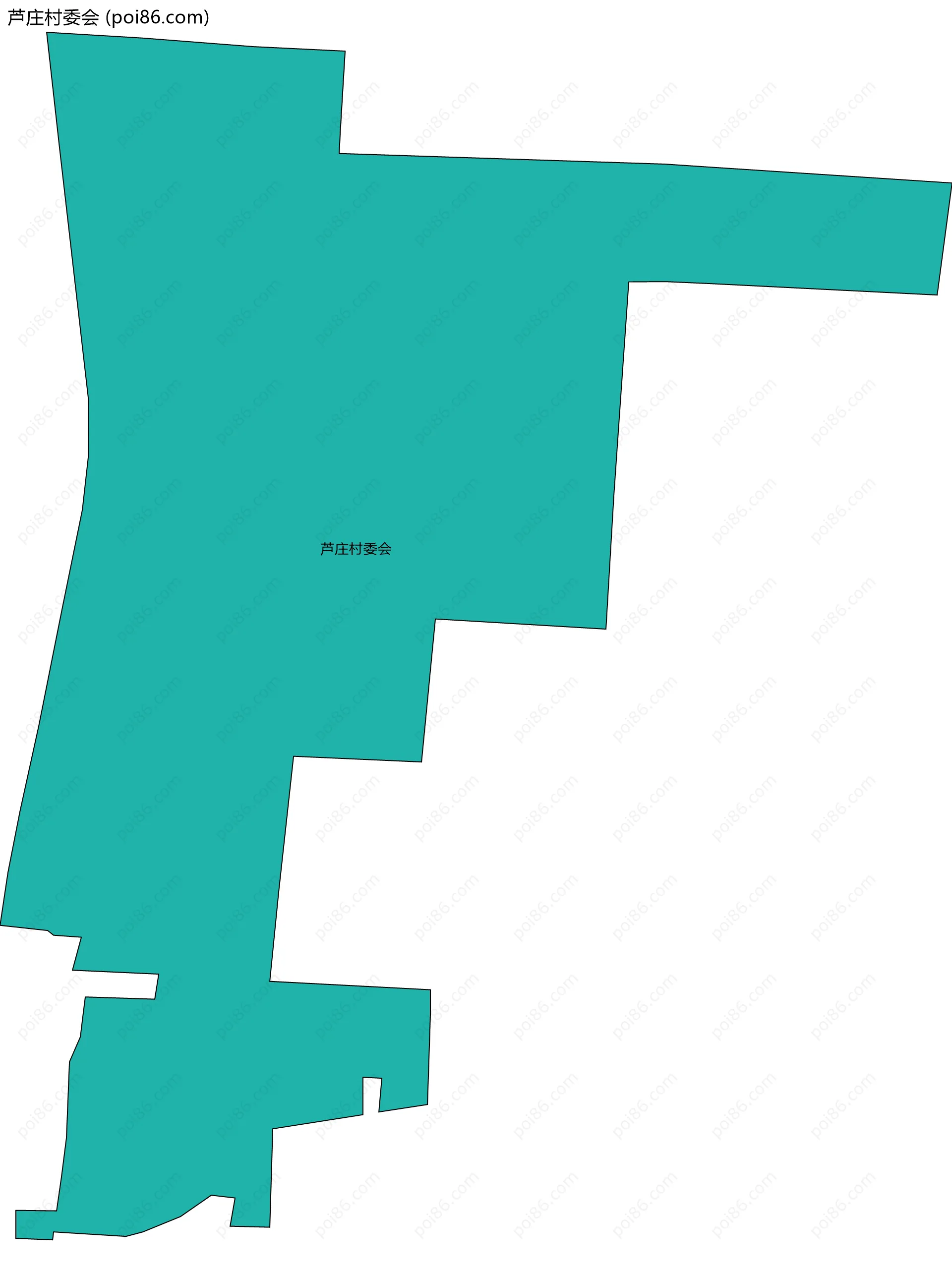芦庄村委会边界地图