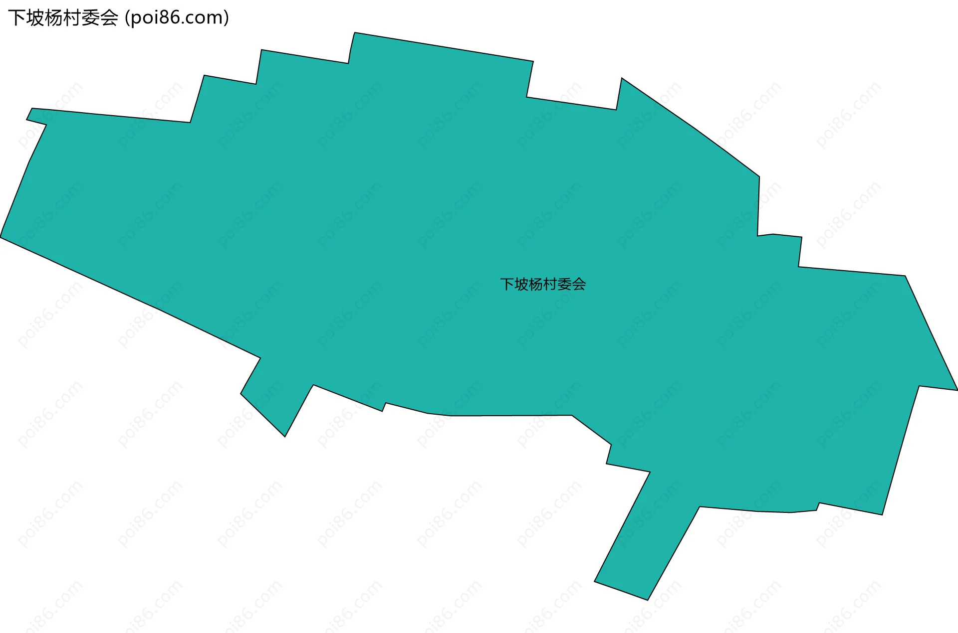 下坡杨村委会边界地图
