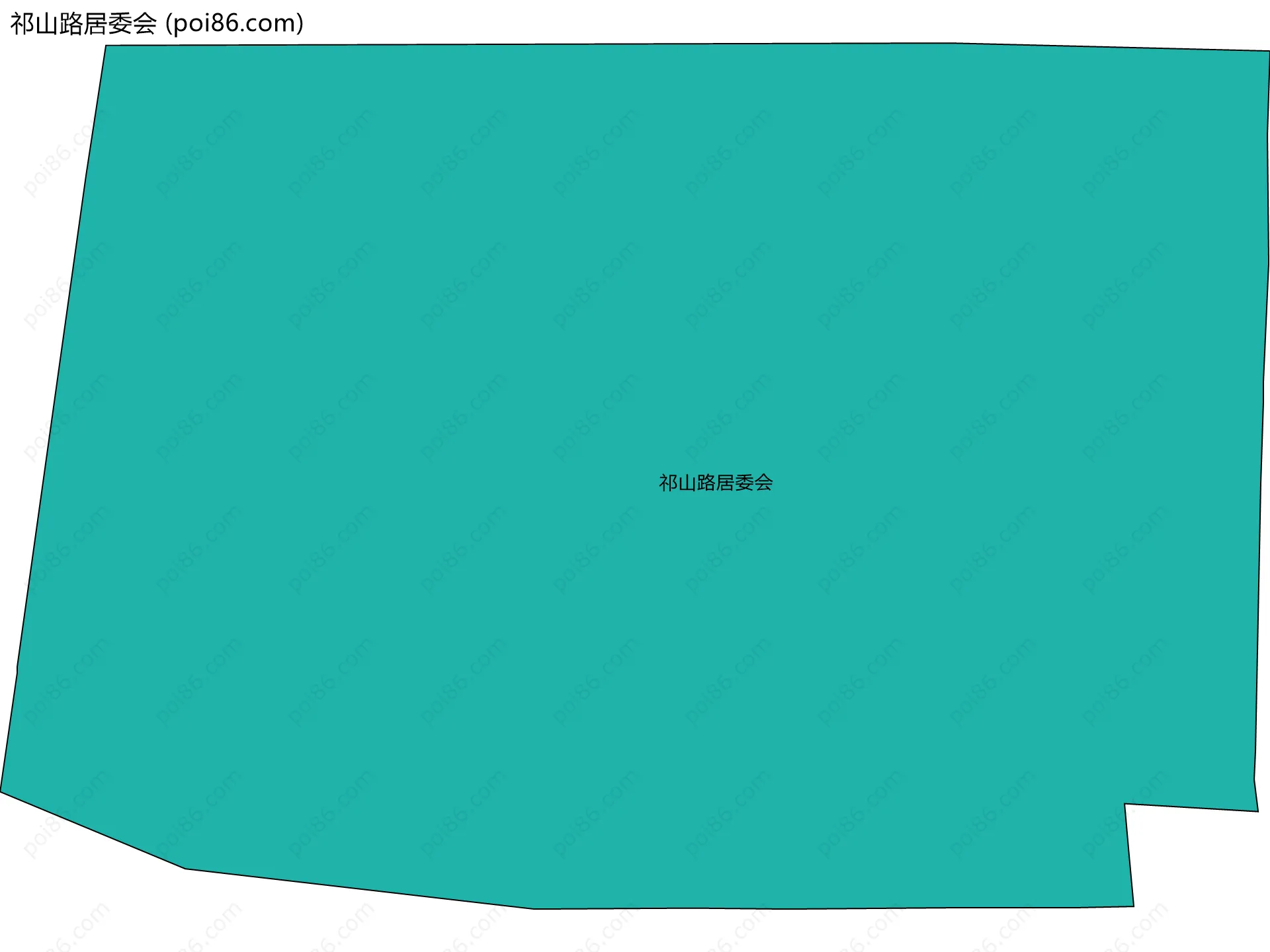 祁山路居委会边界地图