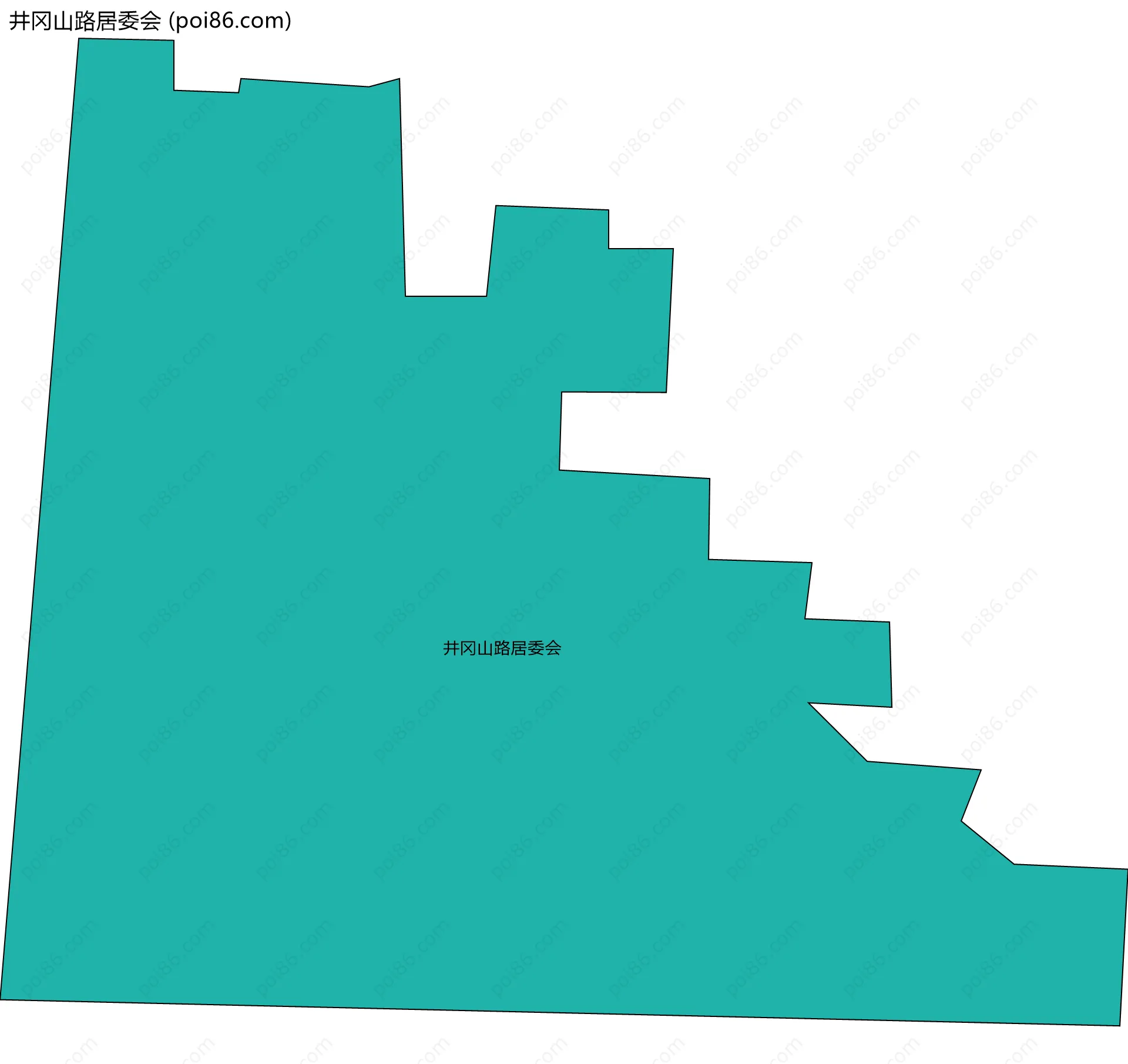 井冈山路居委会边界地图
