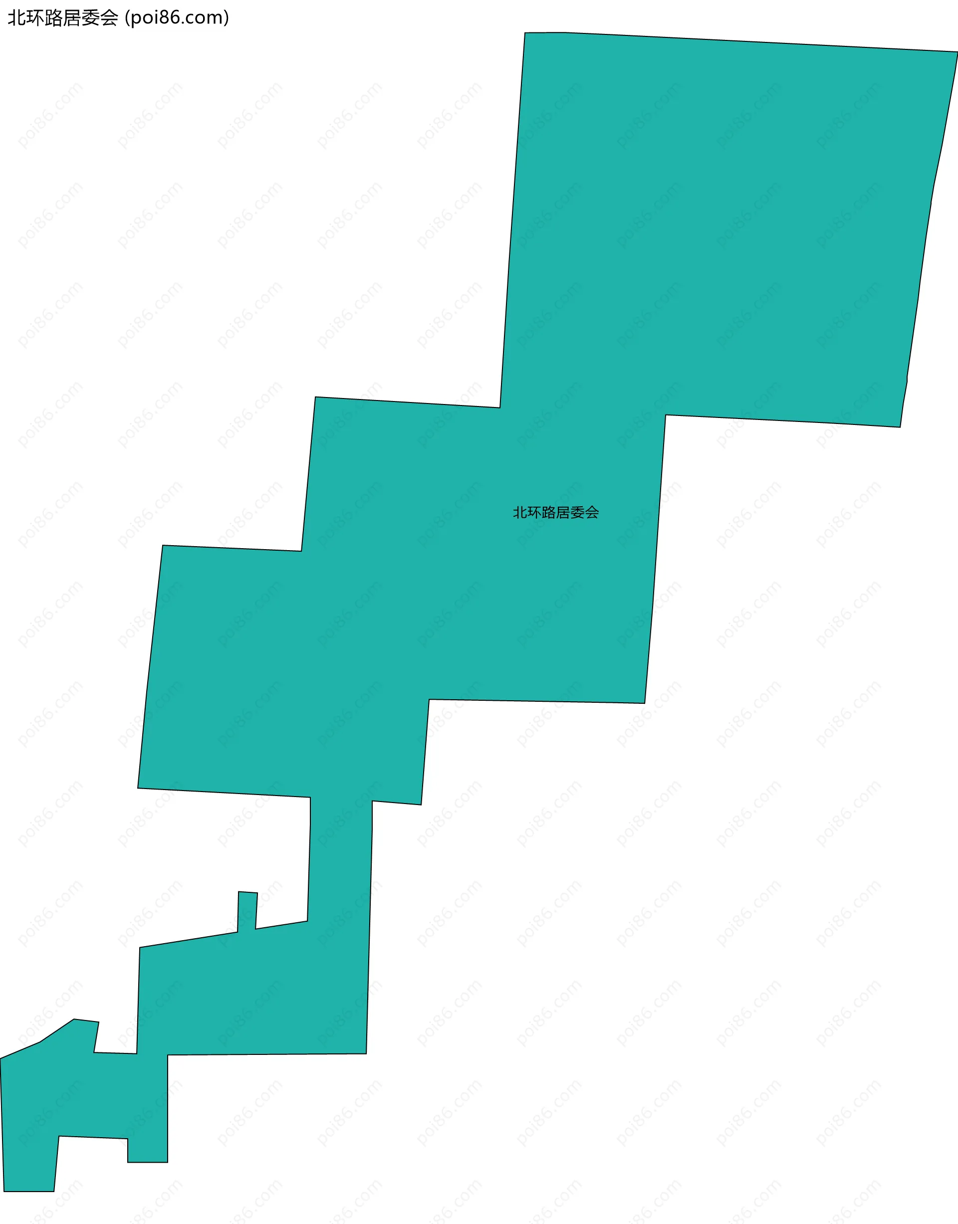 北环路居委会边界地图