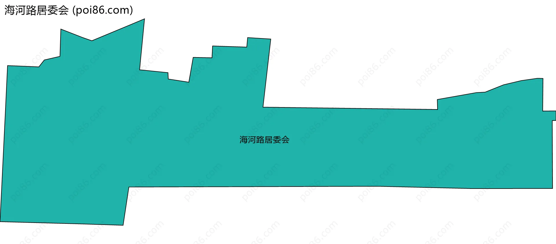 海河路居委会边界地图