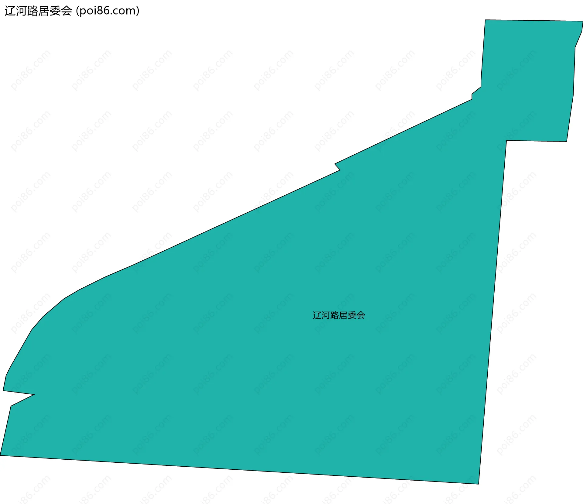 辽河路居委会边界地图