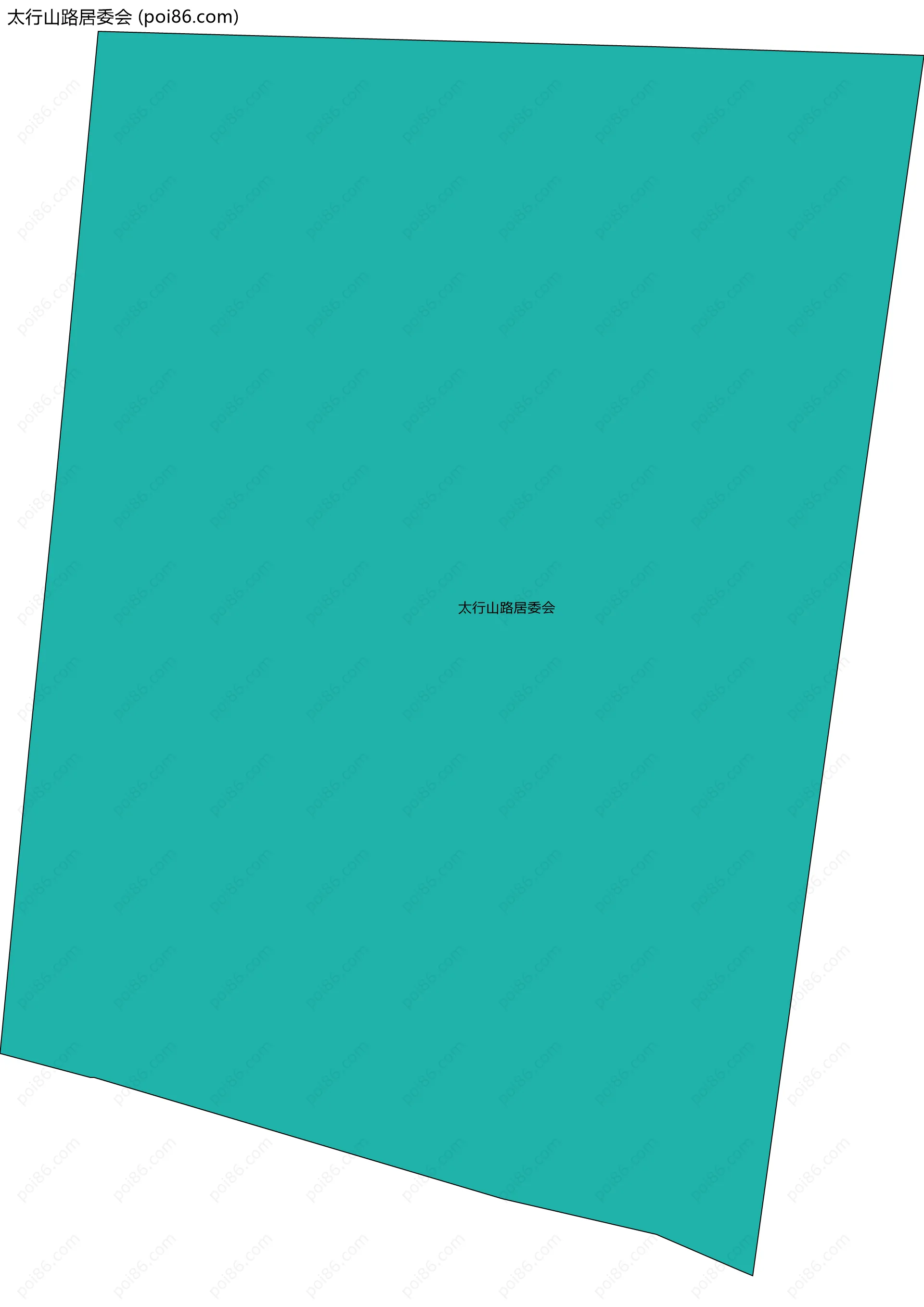 太行山路居委会边界地图