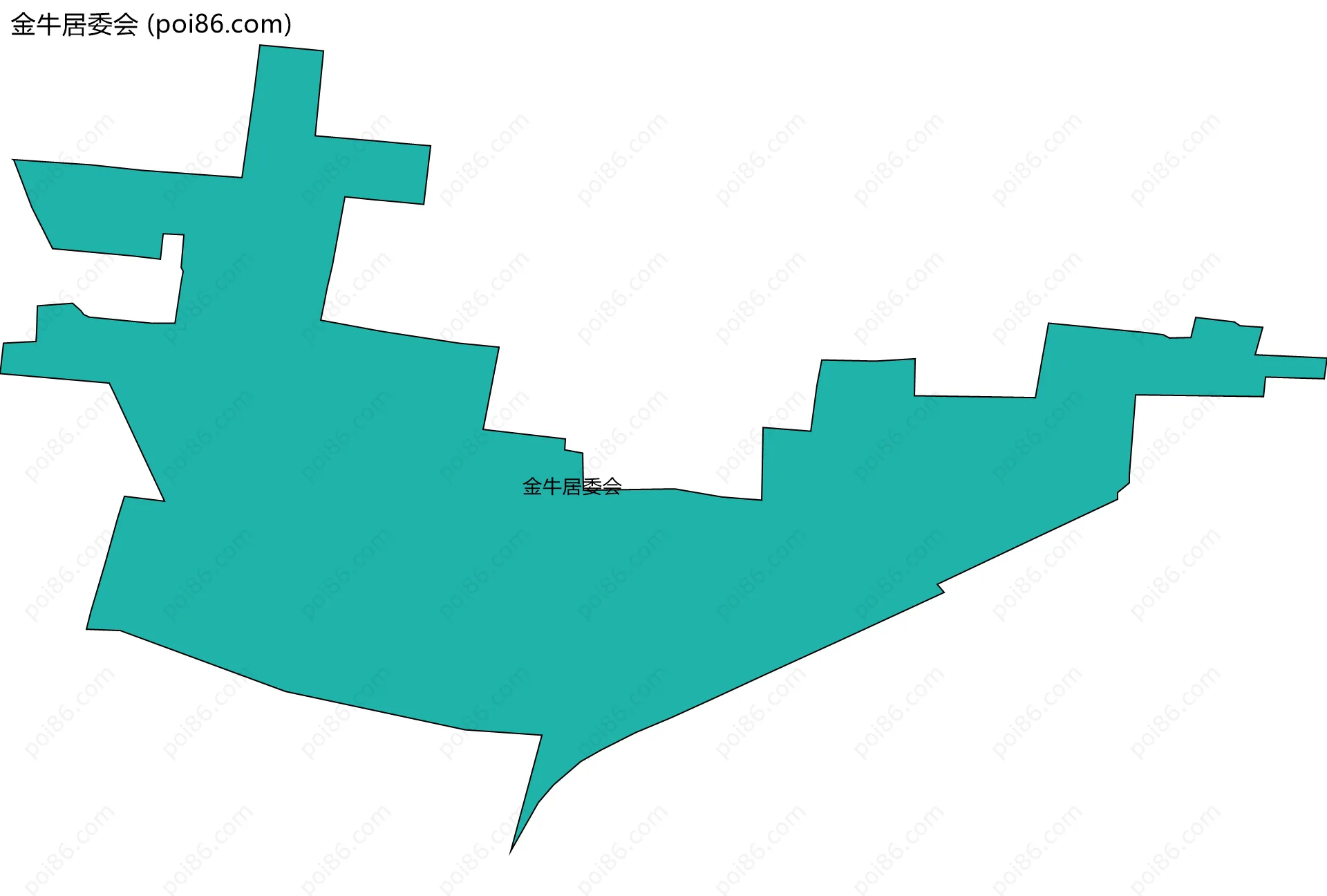 金牛居委会边界地图