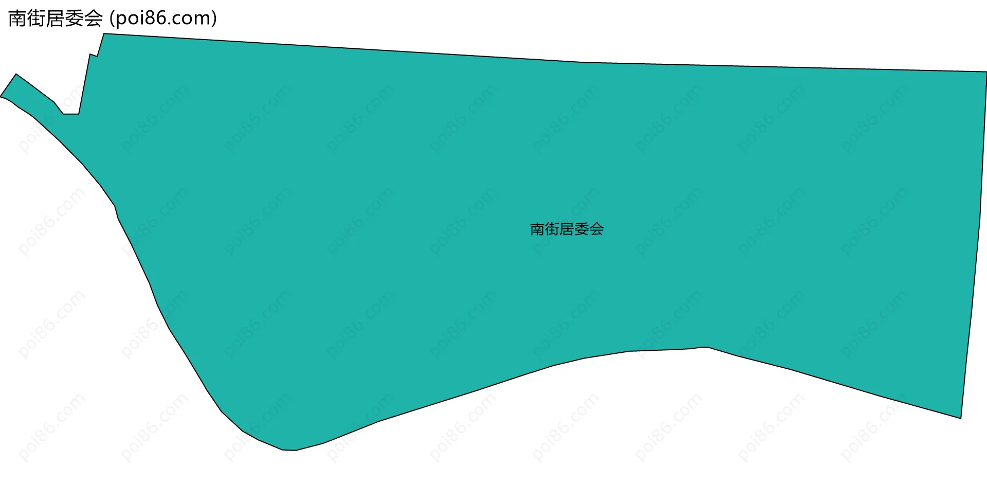 南街居委会边界地图