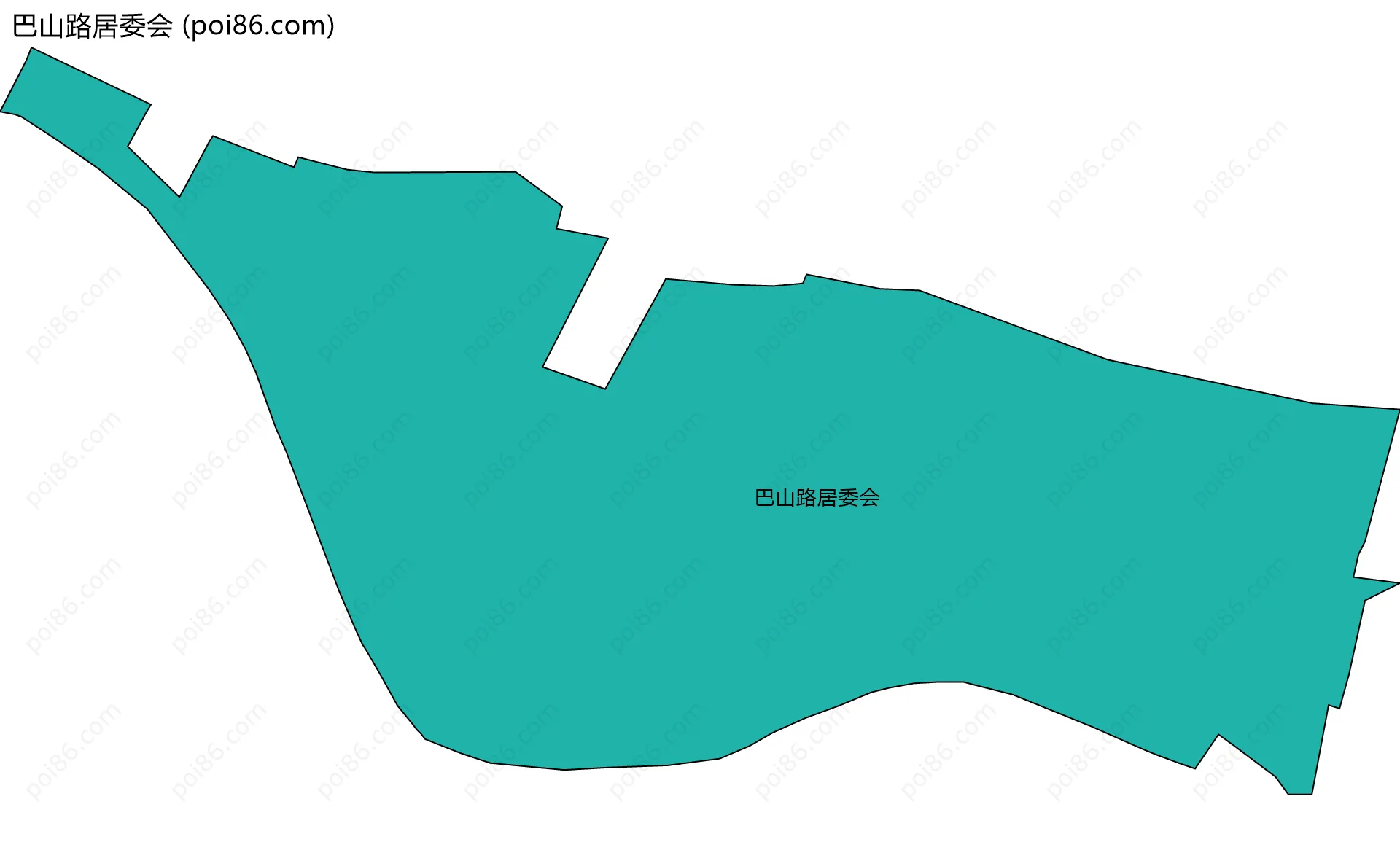 巴山路居委会边界地图