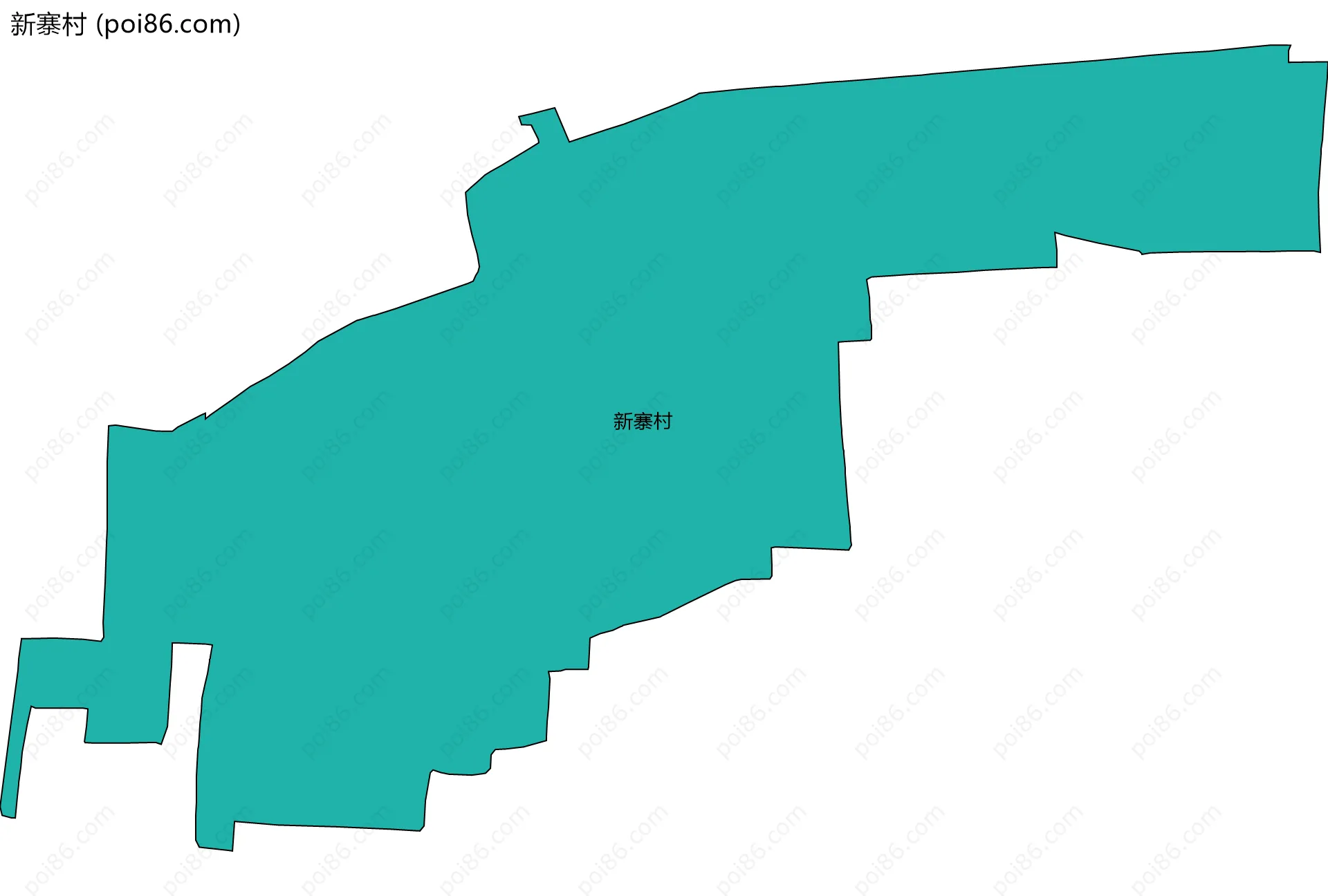 新寨村边界地图